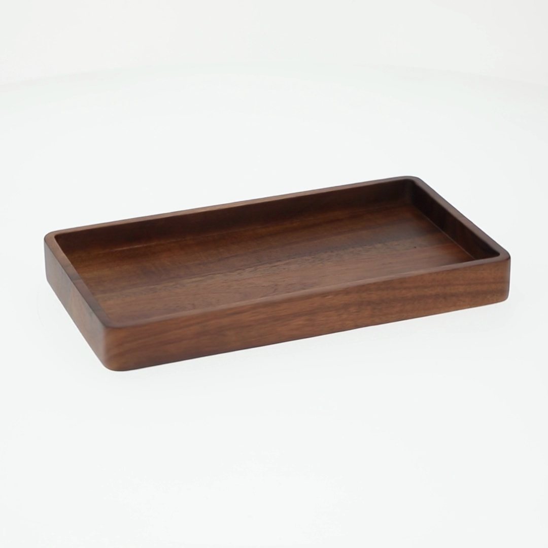 Better Homes & Gardens Acacia Wood Vanity Tray Organizer for