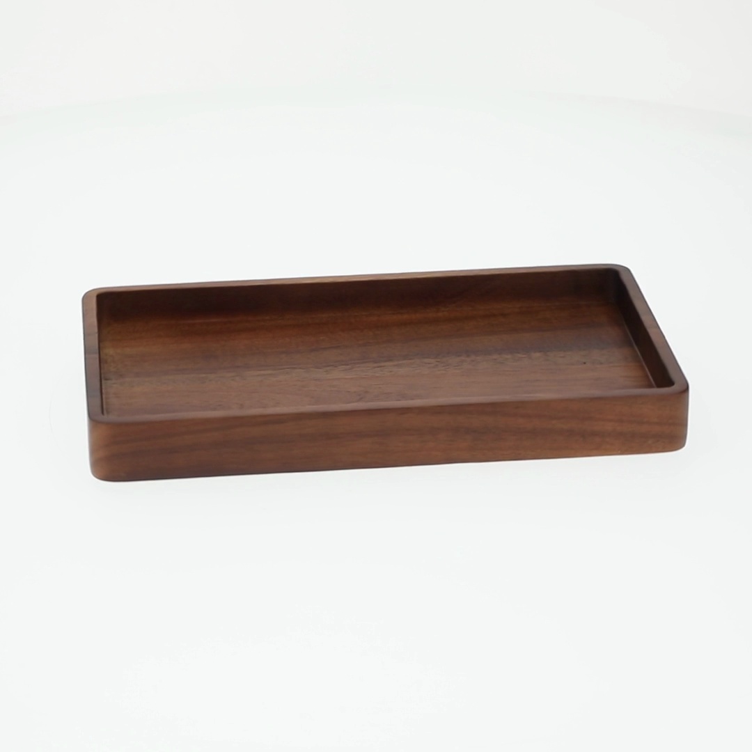 Better Homes & Gardens Acacia Wood Vanity Tray Organizer for