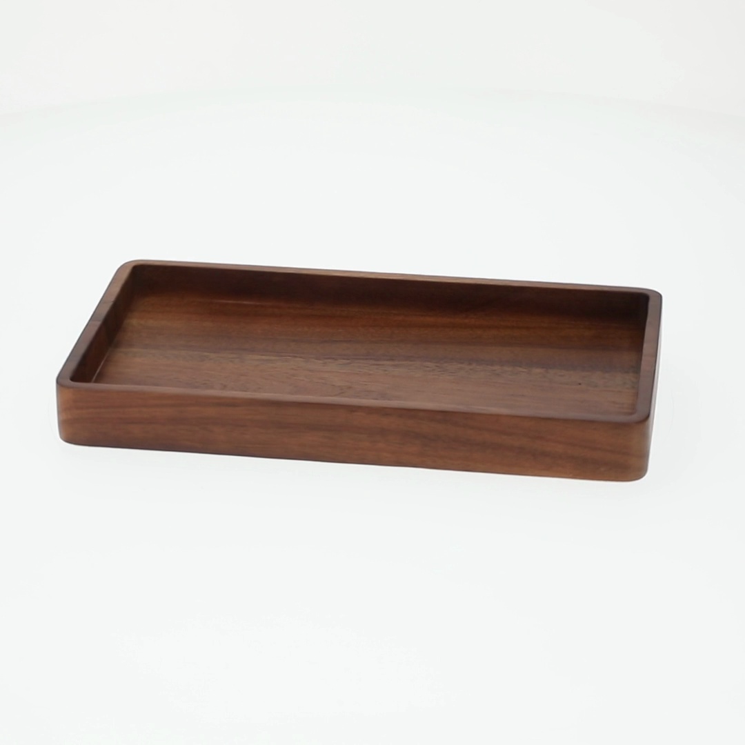 Better Homes & Gardens Acacia Wood Vanity Tray Organizer for