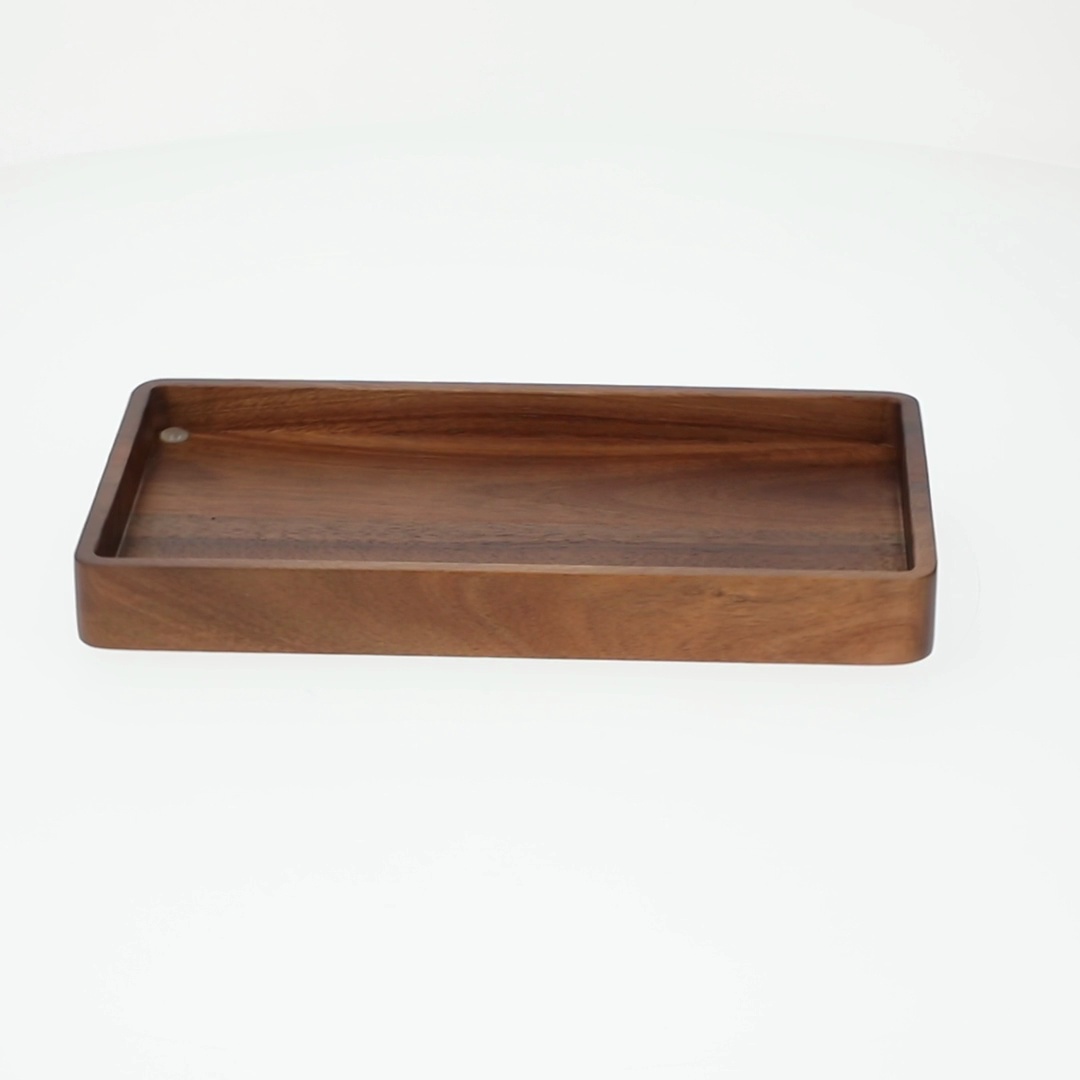 Better Homes & Gardens Acacia Wood Vanity Tray Organizer for