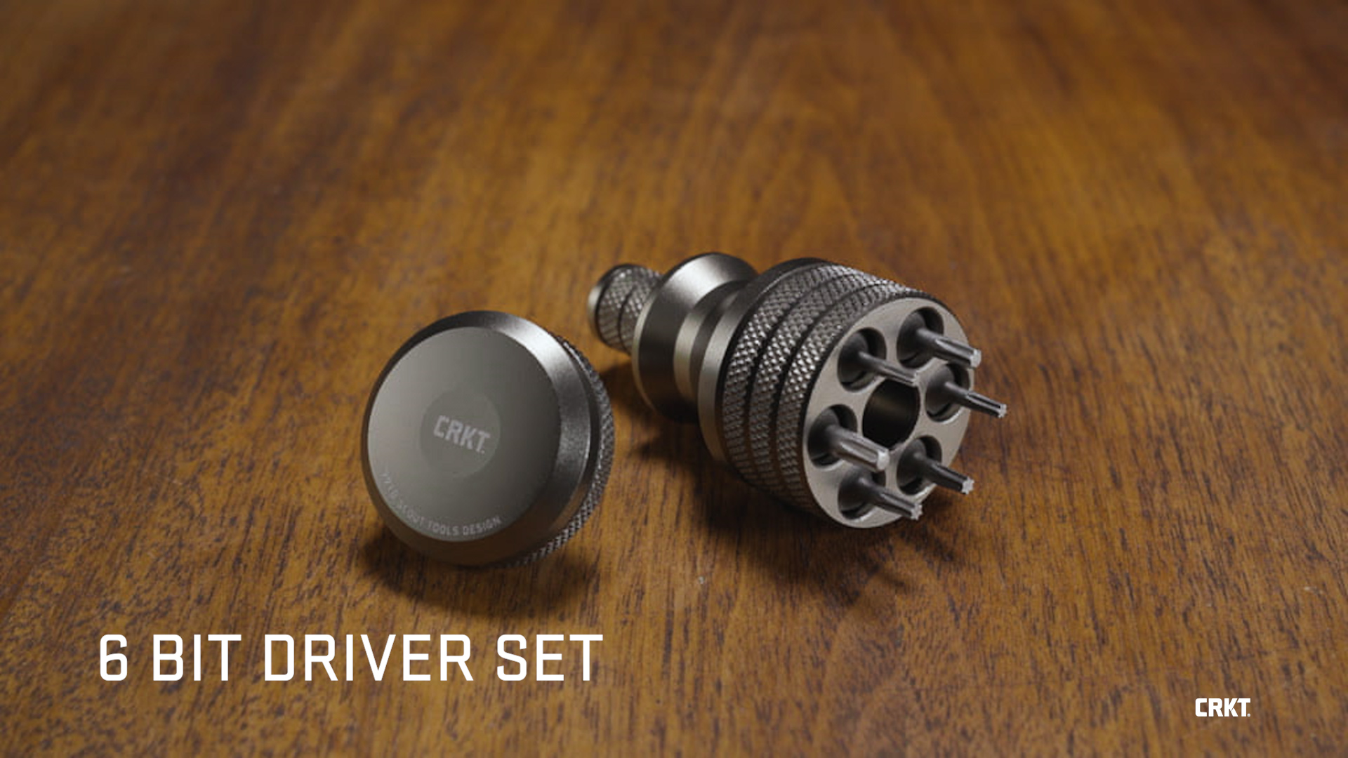 thumbnail video image 2 of CRKT 6 Bit Driver Tool Accessory: Aluminum Handle, 9910, 2 of 6