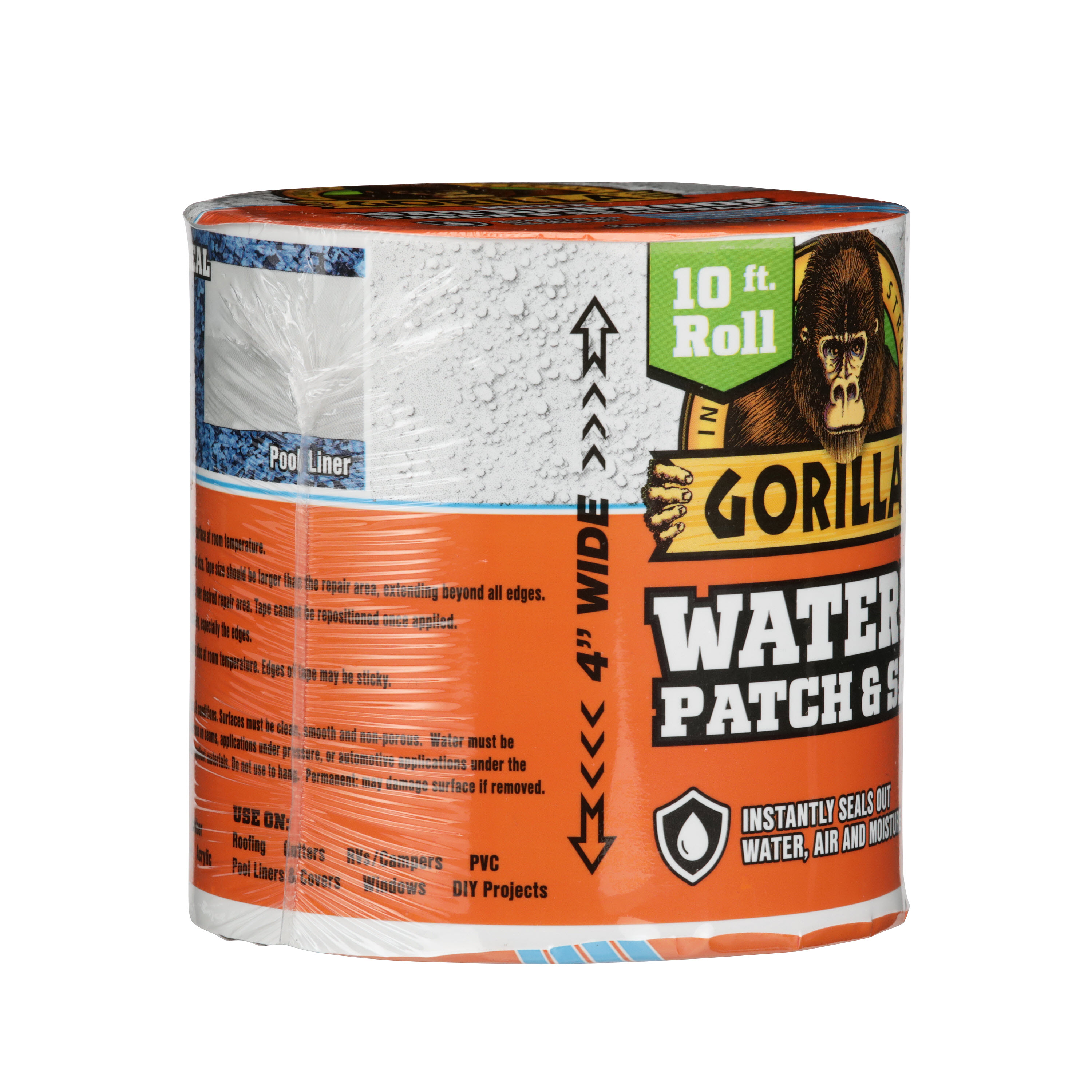 Gorilla 10 ft. Waterproof Patch and Seal Tape White 101895 - The