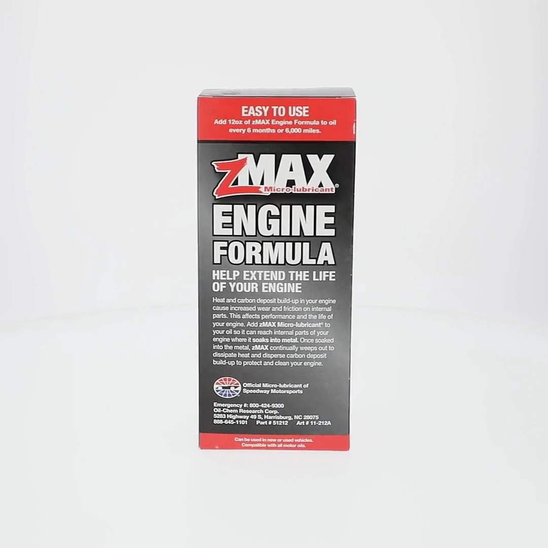 zMAX Micro-Lubricant Engine Treatment Formula, 12 oz or 354 ml