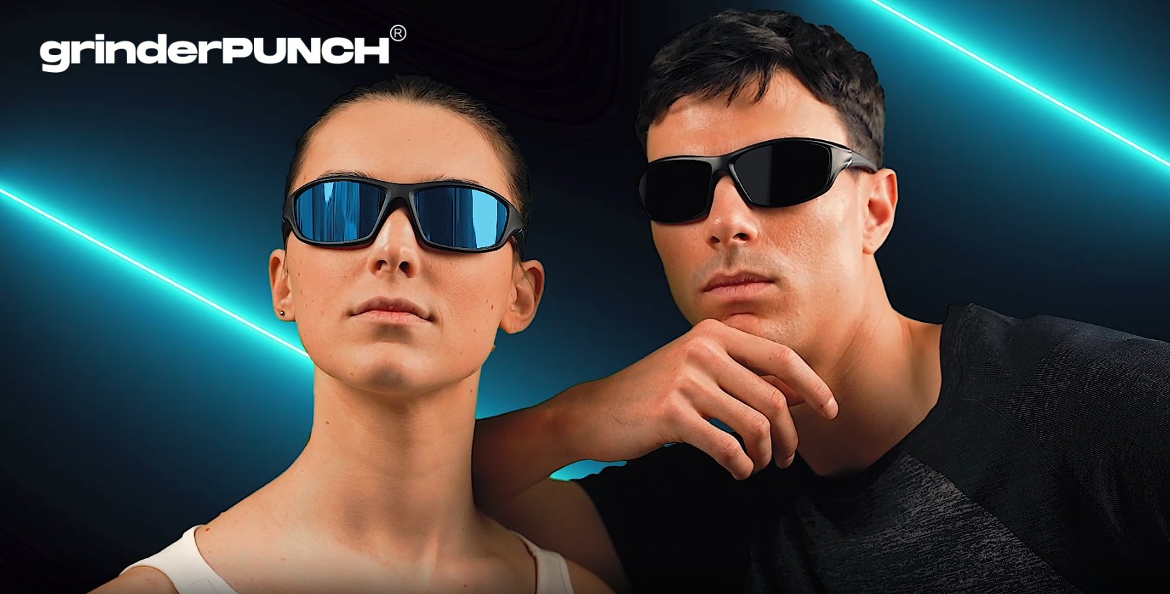 thumbnail video image 2 of grinderPUNCH Sport Polarized Sunglasses for Men & Women Baseball Running Cycling Fishing Golf Driving Shades Sun Glasses, 2 of 2