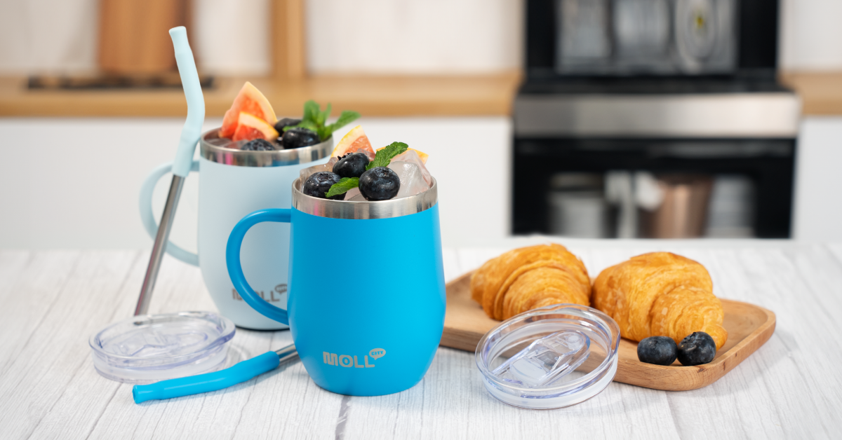 thumbnail video image 2 of 12 oz Stainless Steel Double Wall Vacuum Insulated Tumbler Cup with Straw-Reusable Metal Travel Cup with Lids, Leak Proof and BPA Free (CanyonRed), 2 of 9