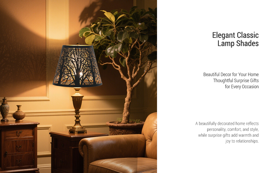 thumbnail video image 2 of Small  Lamp Shade For Table Lamps 6X10X7.5", AEELLEEA  Metal  Floor Lampshades With Tree Pattern, Medium  Black Barrel Lamp Shades Cover For Home Decoration Spider, 2 of 8