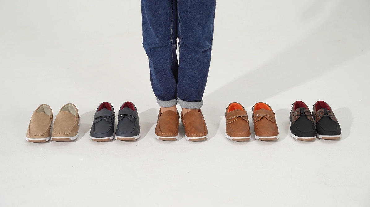 thumbnail video image 2 of Boys Loafers Kids Casual Boat Shoes School Boys Dress Shoes, 2 of 8