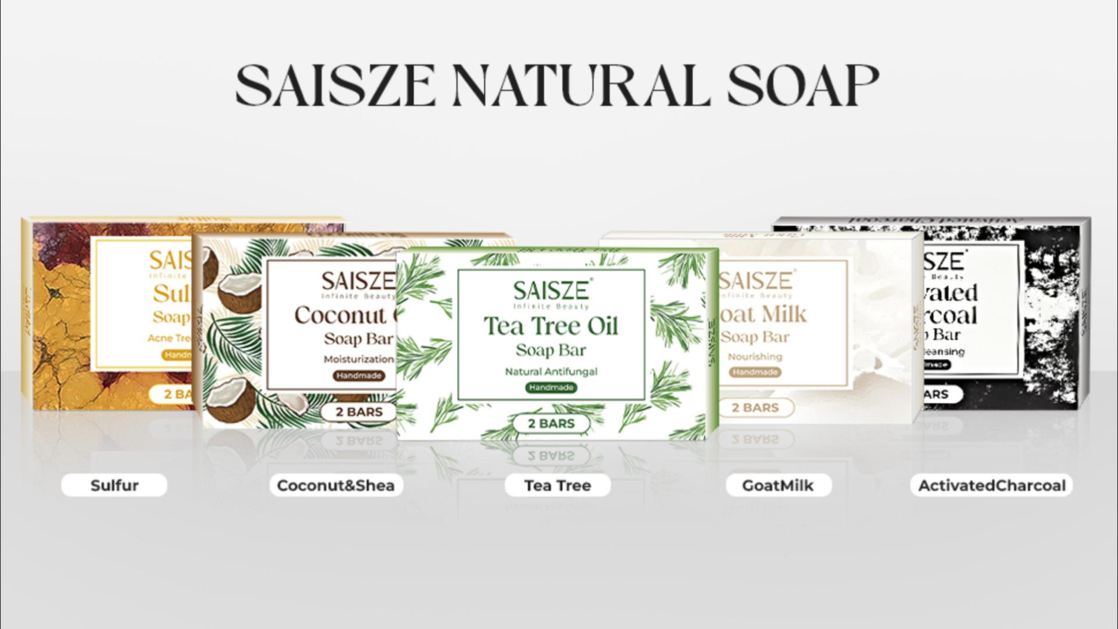 thumbnail video image 2 of SAISZE Goat Milk Soap Bar, Gentle Nourishing Handmade Bath Soap with Goat Milk & Shea Butter for Adult & Kid All Skin Types, 4 oz × 2 Pack, 2 of 8