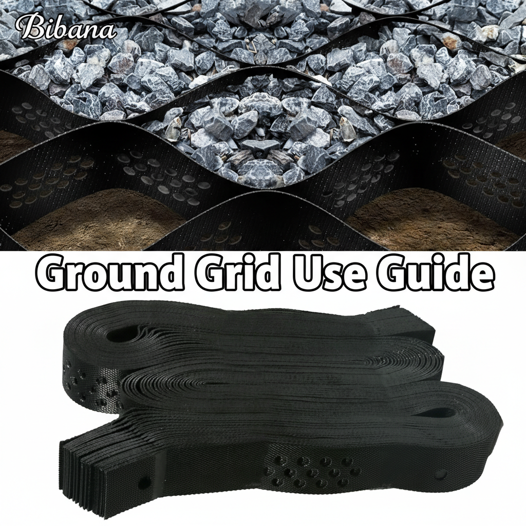thumbnail video image 2 of Bibana 2" Thick Ground Grid 40x4 FT, 1880 lb/sf Load Capacity Gravel Stabilizer for Driveway, Patio, RV Parking & Garden, 2 of 11