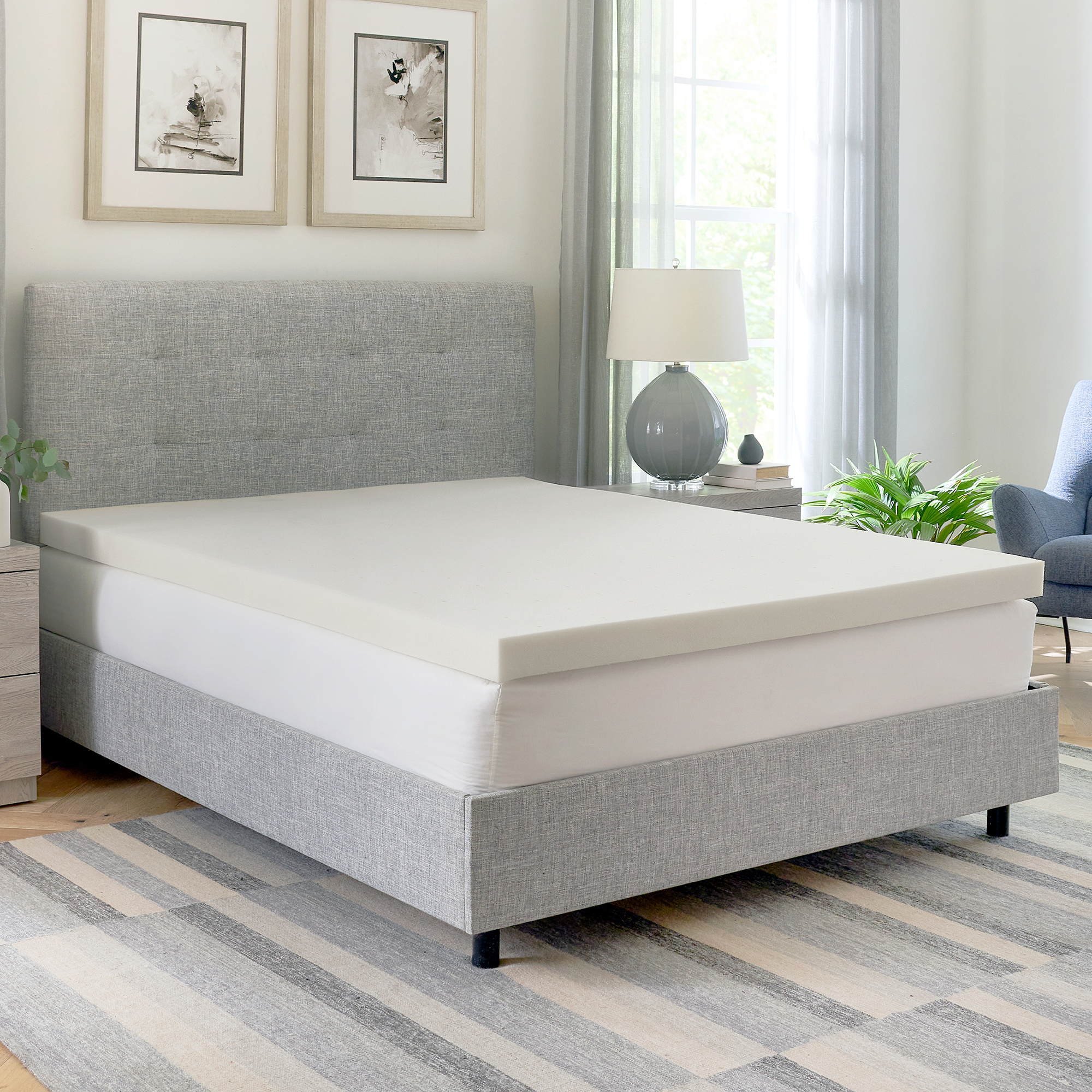 thumbnail video image 2 of Healthcare SC, LLC Bodipedic AdaptiFoam Responsive Memory Foam Mattress Topper California King, 2 of 6