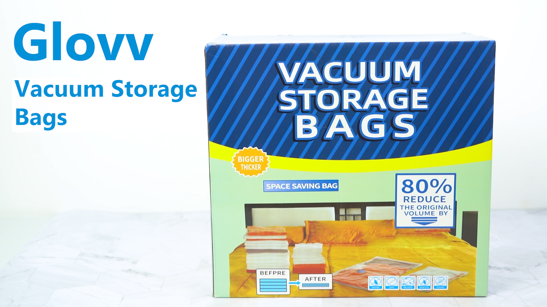 thumbnail video image 2 of 15 Pack Vacuum Storage Bags with Electric Pump, Space Saver Vacuum Seal Bags for Clothes, Comforters, Blankets, Bedding (3XL/3L/4M/5S), 2 of 8