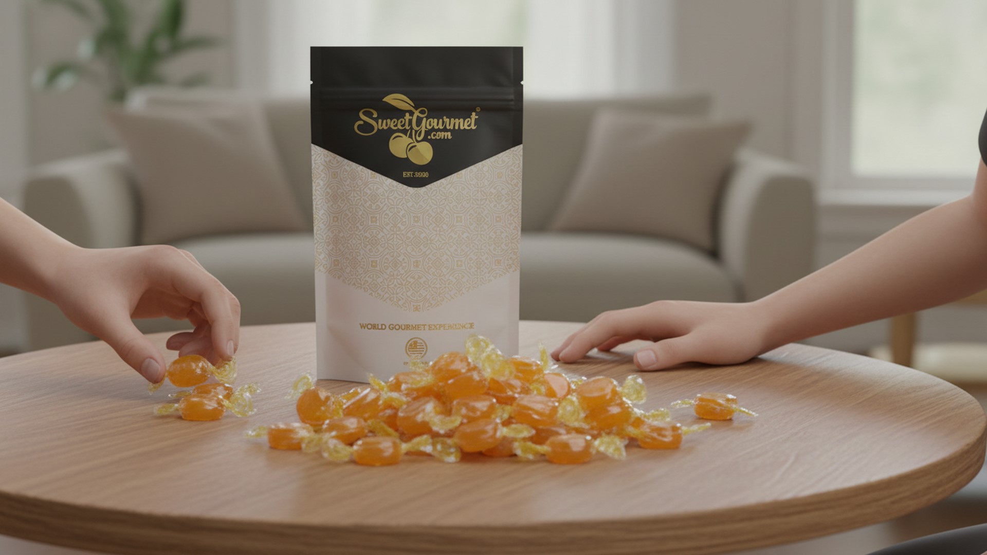 thumbnail video image 2 of SweetGourmet Butterscotch Buttons | Arcor Premium Bulk Wrapped Hard Candy | 1 Pound, 2 of 7