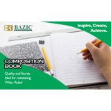 BAZIC Black Marble Wide Ruled Notebook, 100 Sheet Composition Book, 1 ...