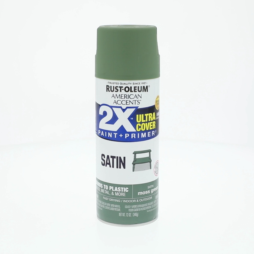 6 pack) Moss Green, Rust-Oleum American Accents 2X Ultra Cover