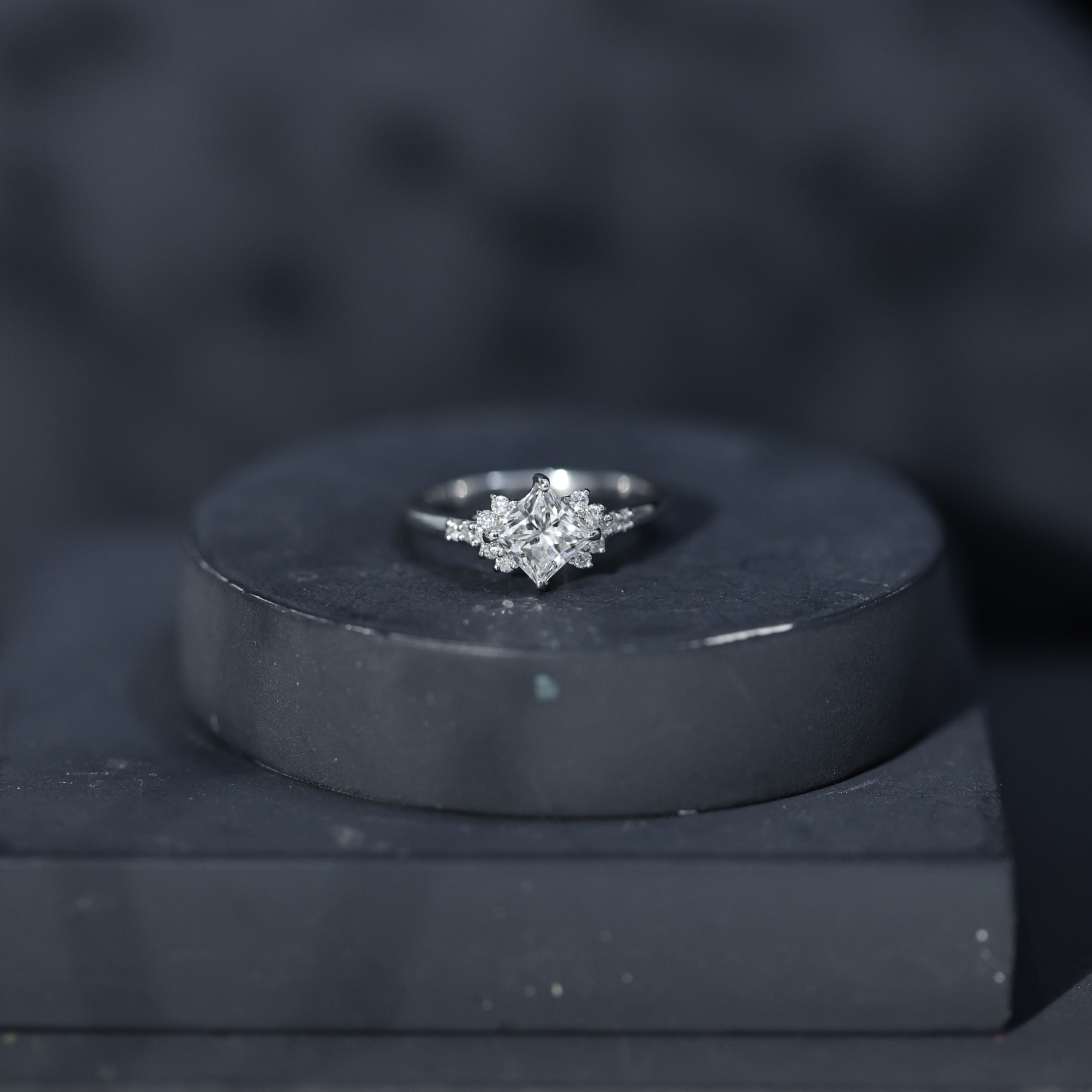 thumbnail video image 2 of Rosec Jewels Lab Created Diamond Promise Engagement Ring - EF-VS Quality Certified, 14K White Gold, US 13.00, 2 of 9