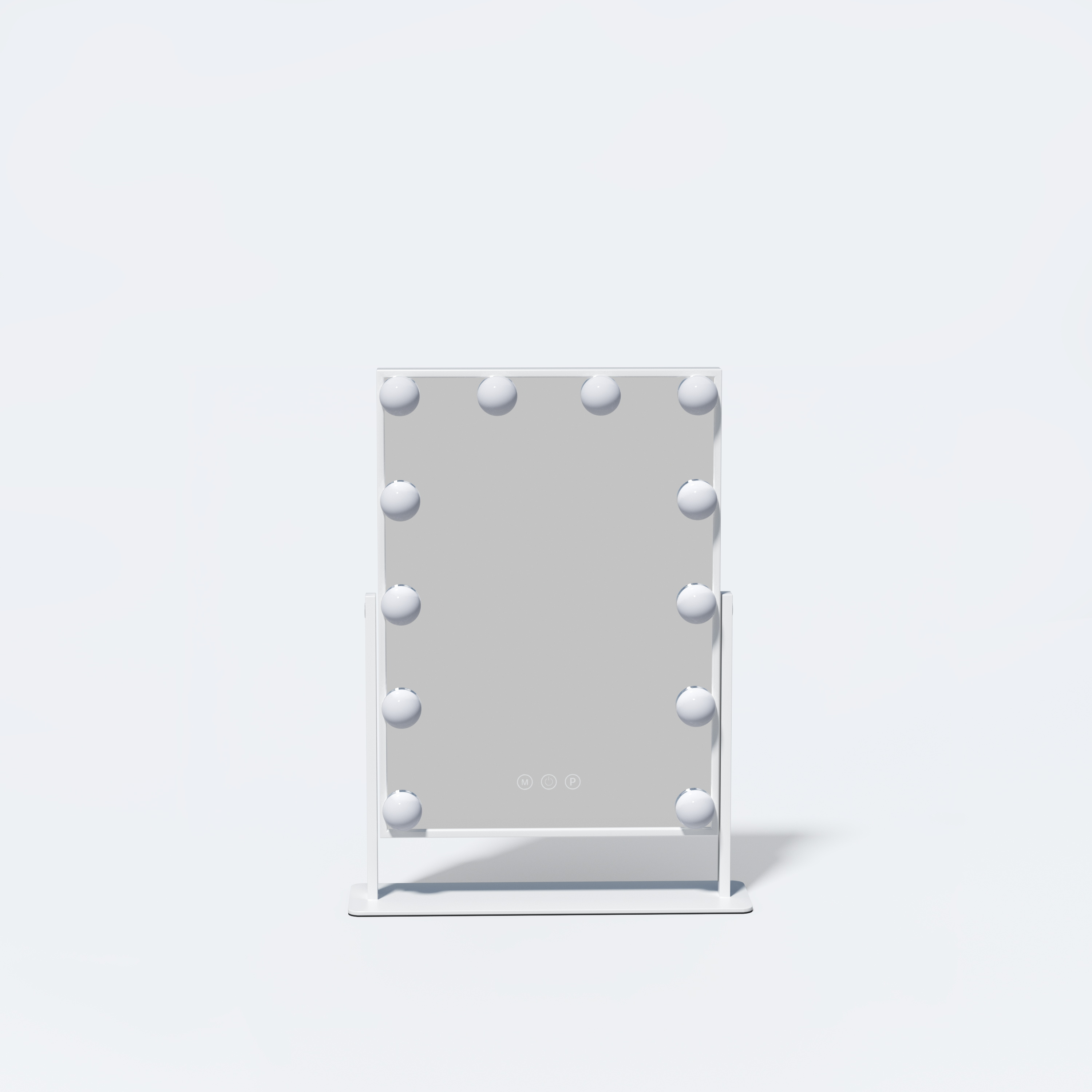 Fenchilin Vanity Makeup Mirror with Lights Metal Tabletop