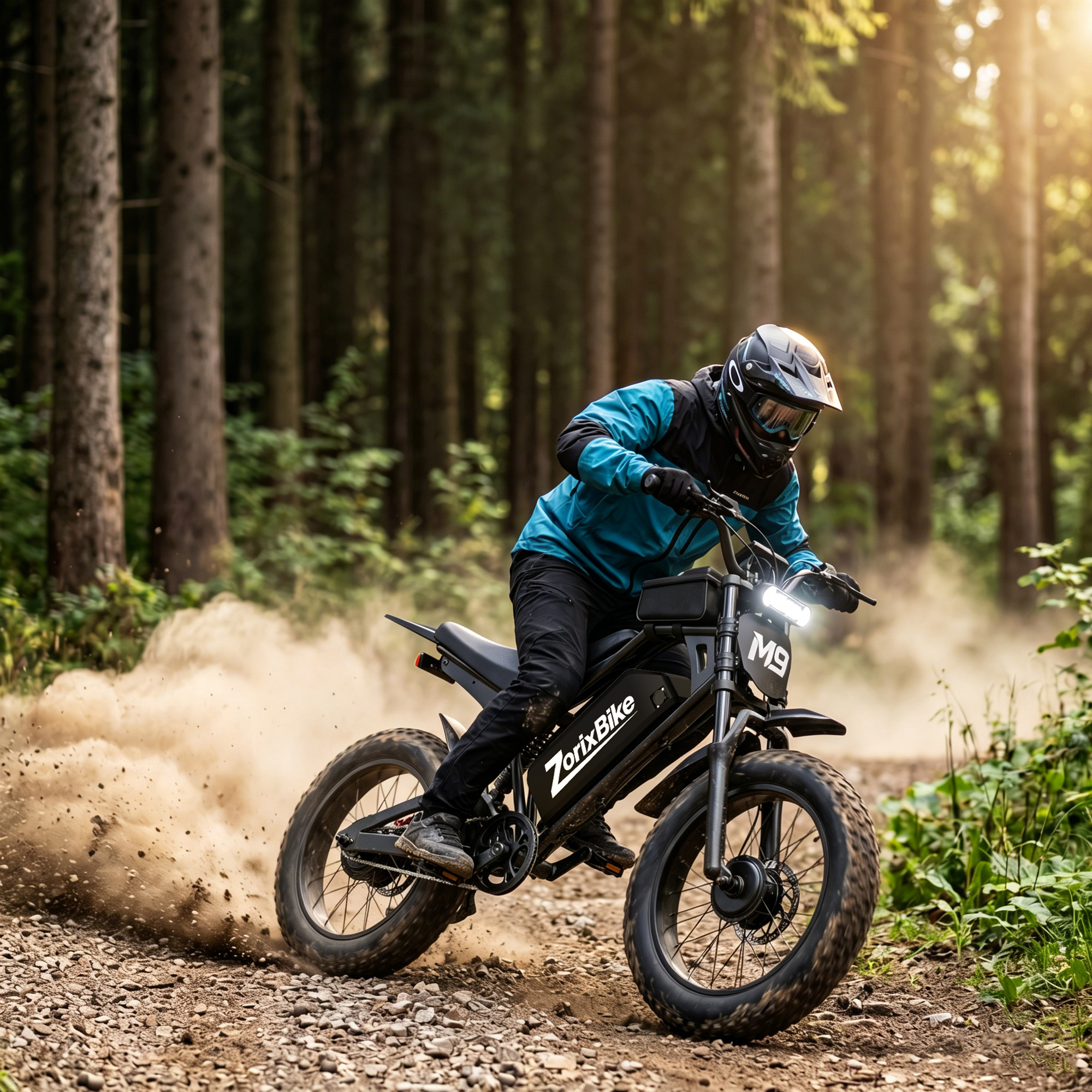 thumbnail video image 2 of ZorixBike Electric Bike for Adults,750W Brushless Motor 28MPH, 20" Fat Tire Ebike, 48V 15.6Ah Battery Mountain E-Bike, UP to 70 Miles Range(PAS), 2 of 9