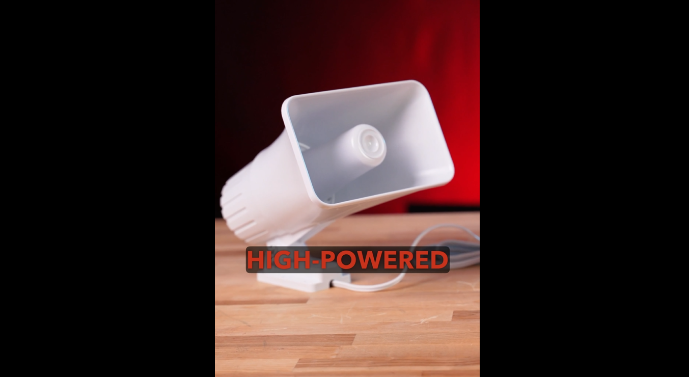 thumbnail video image 2 of High Decibel High Power Alarm Security Siren (TC-S7545-110), with Wi-Fi Socket for Remote Activation, 2 of 7