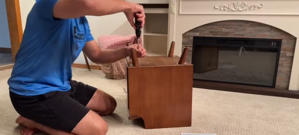 thumbnail video image 2 of Muwuele Solid Wood Nightstand with 2 Drawer and Storage, Small Bedside Table, Narrow Walnut Nightstand for Bedroom, Living room, 2 of 11