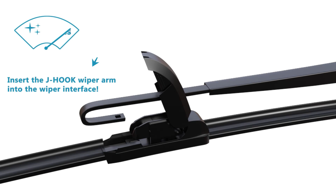 thumbnail video image 2 of 3 Wipers 26"+20"+14" for Lincoln MKX 2007-2015 Ford Edge 2007-2014 All Weather Original Equipment Replacement Front with Rear Windshield Wiper Blades Set (Pack of 3), 2 of 7