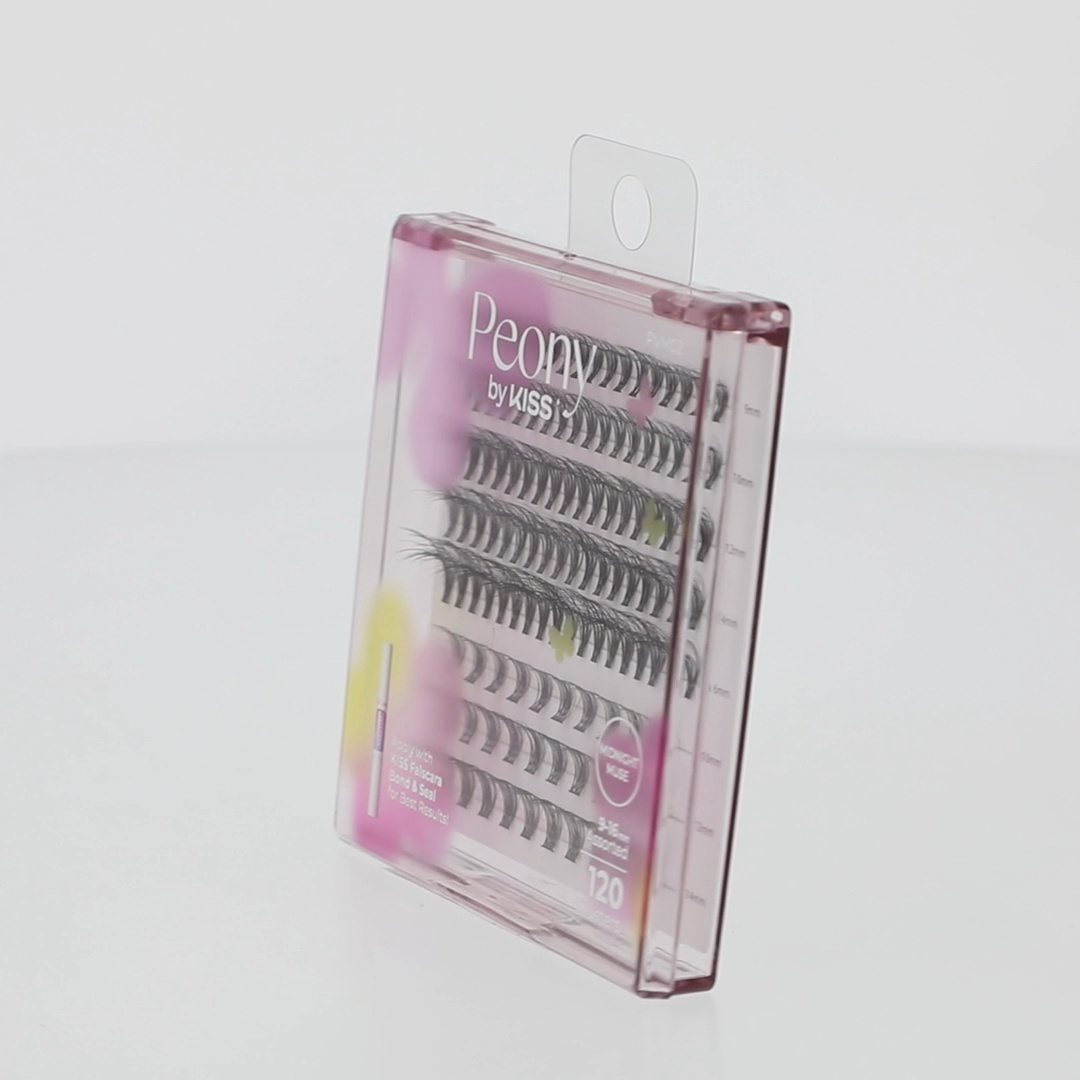 Kiss Peony False Eyelashes, Lash Extension Kit, 9mm-16mm, 120 Lash