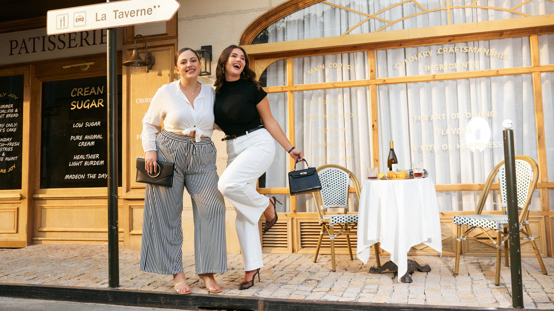 thumbnail video image 2 of SHEWIN Womens Plus Size Pants Wide Leg Striped Palazzo Pants Elastic Waist Casual Lounge Trouser with Pockets 1X-5X, 2 of 8