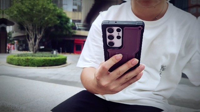 thumbnail video image 2 of ExoGuard For Samsung Galaxy A13 5G Case, Phone Case with Screen Protector and Kickstand (Green), 2 of 8