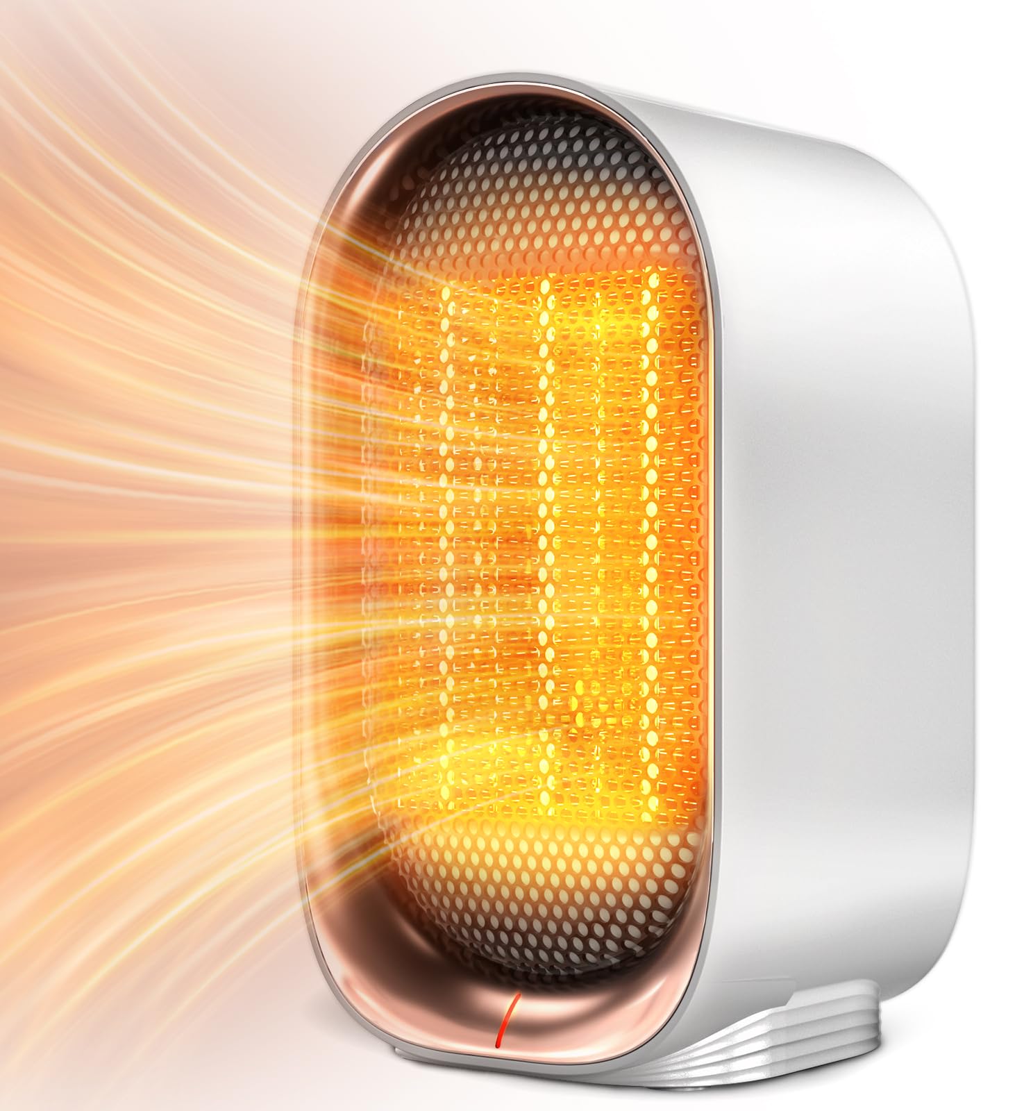 thumbnail video image 2 of FrSara Electric Heater, Small Portable Heaters for Indoor Use, Mini Space Heater for Office Patio Garage Home Use, Desk Ceramic Heaters with Overheat & Tip-Over Protection, 2 of 7