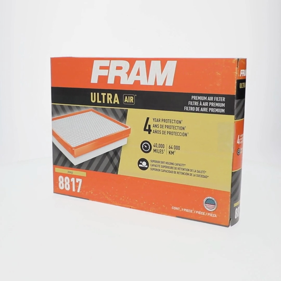FRAM, Engine Air Filter, XGA8817, Premium Replacement for Jeep