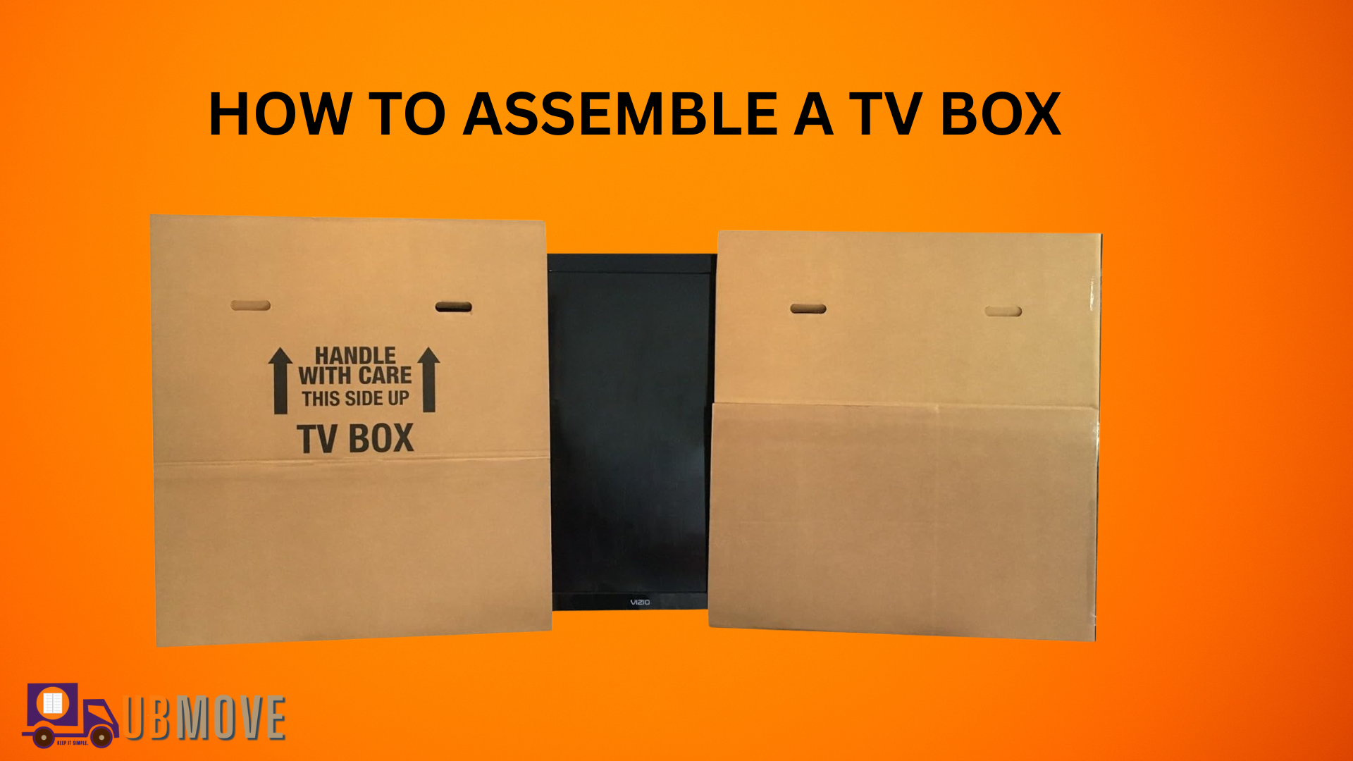 thumbnail video image 2 of UBMOVE TV Moving Box fits up to 70" (2 Pack), 2 of 11