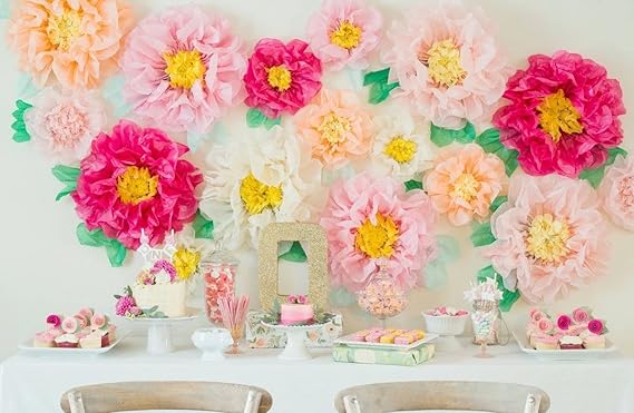 thumbnail video image 2 of Originals Group Fiesta Tissue Paper Flowers - Party Decorations- 12 Pieces, 2 of 8
