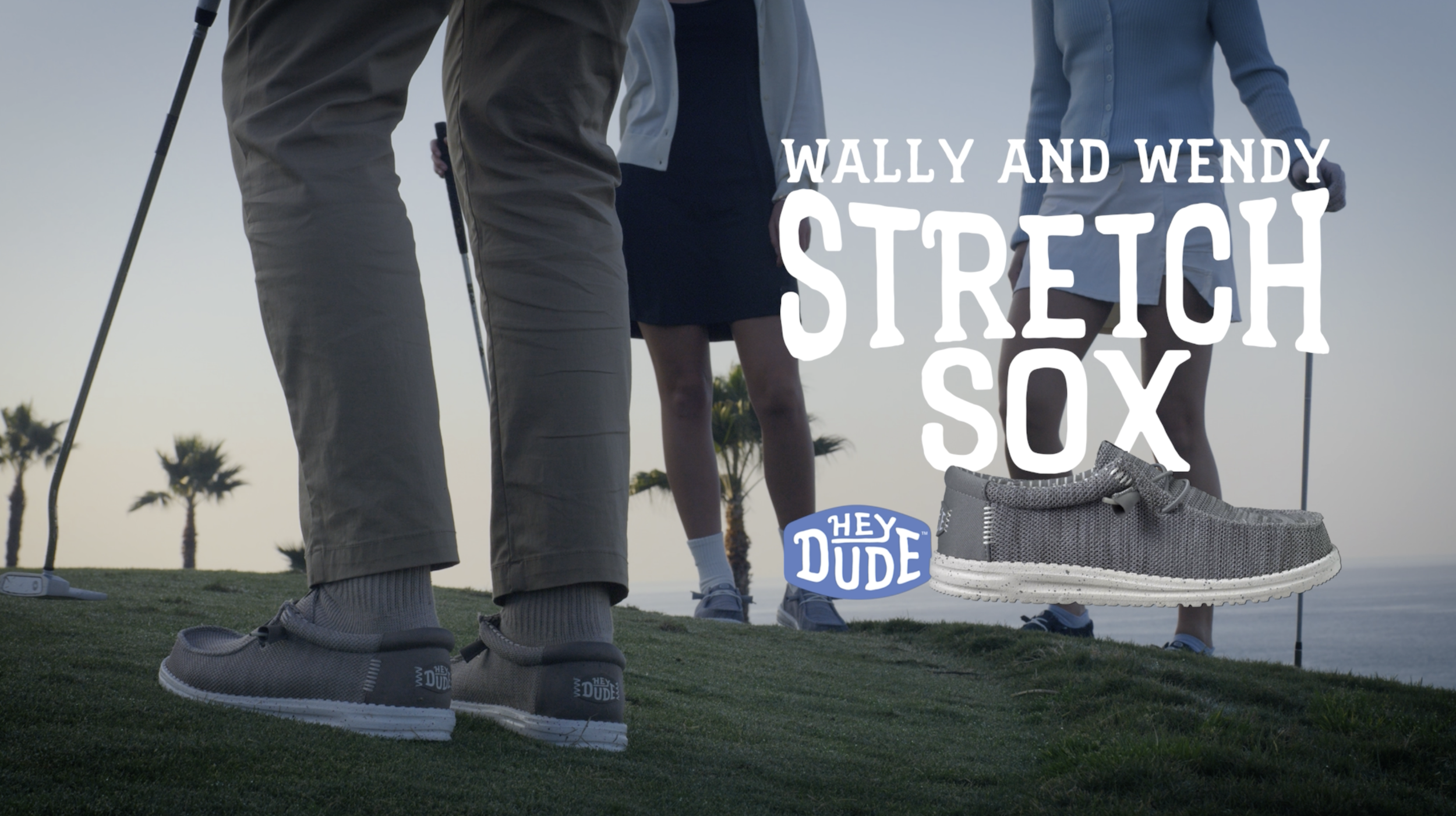 thumbnail video image 2 of HEYDUDE Men Paul Pro Stretch Sox Slip-On Mid-Top Sneakers Monument Grey, 15, 2 of 7