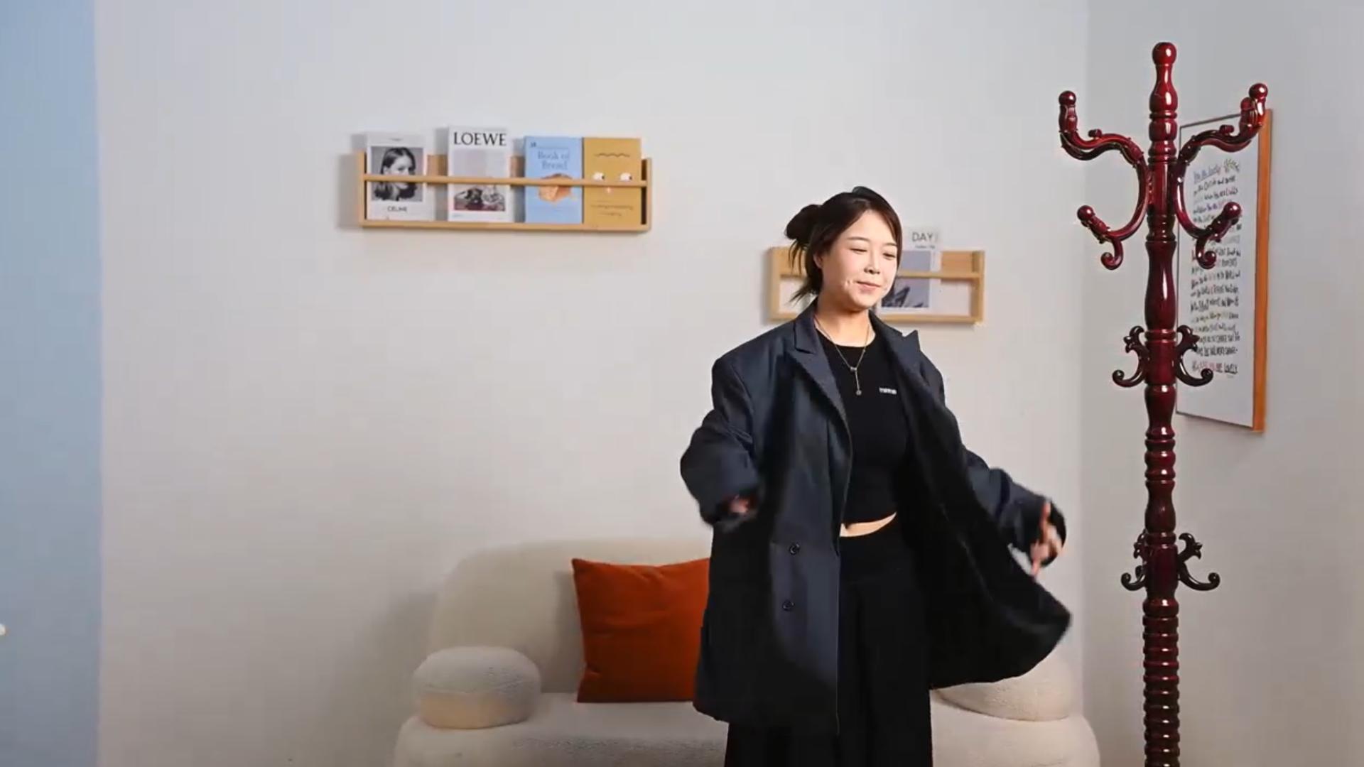 thumbnail video image 2 of Solid Wood Coat Rack, Heavy Duty Freestanding Coat Tree with 14 Hooks for Coats, Handbags, 3 Adjustable Height Coat Hanger for Bedroom, Entryway, Livingroom, 2 of 8