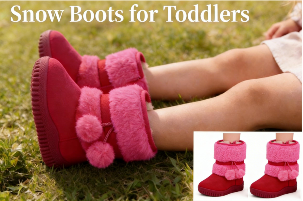 thumbnail video image 2 of Girls Boots,Winter Girls Boots With Side Zipper Warm Lined Comfortable Non Sole for Toddler and Kids Everyday Wear,Toddler Boots,Hot Pink,10, 2 of 8