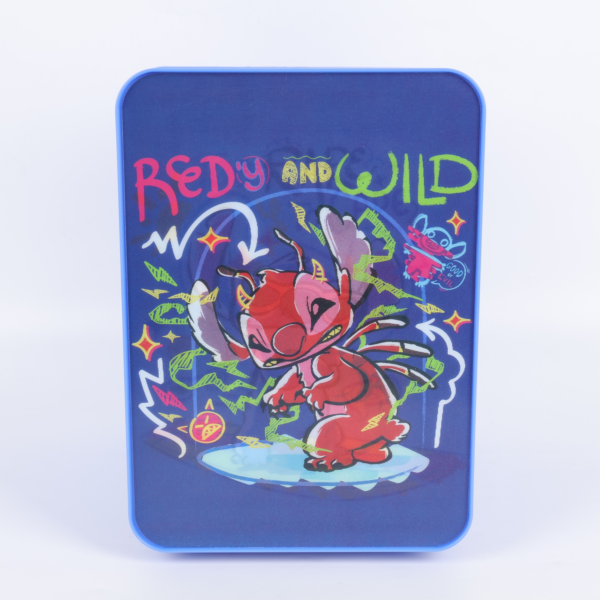Disney's Stitch 4L 6-Can Lenticular Portable Mini Fridge, Blue