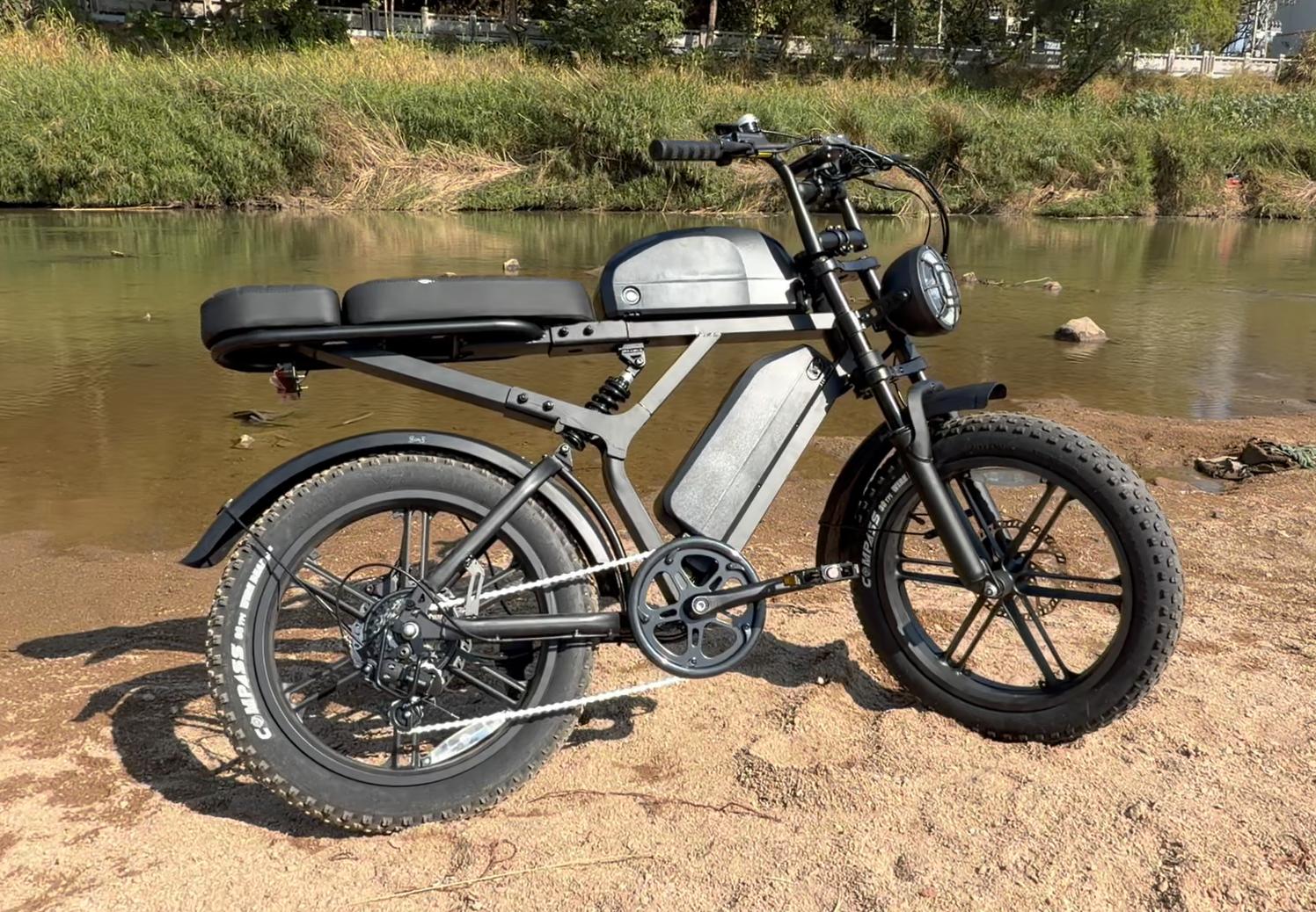 thumbnail video image 2 of SISIGAD Electric Bike for Adults, 20"x4.0 Fat Tire, 750W Motor, 48V 30Ah Dual Battery, 100 Miles Range,UL2849, 2 of 10