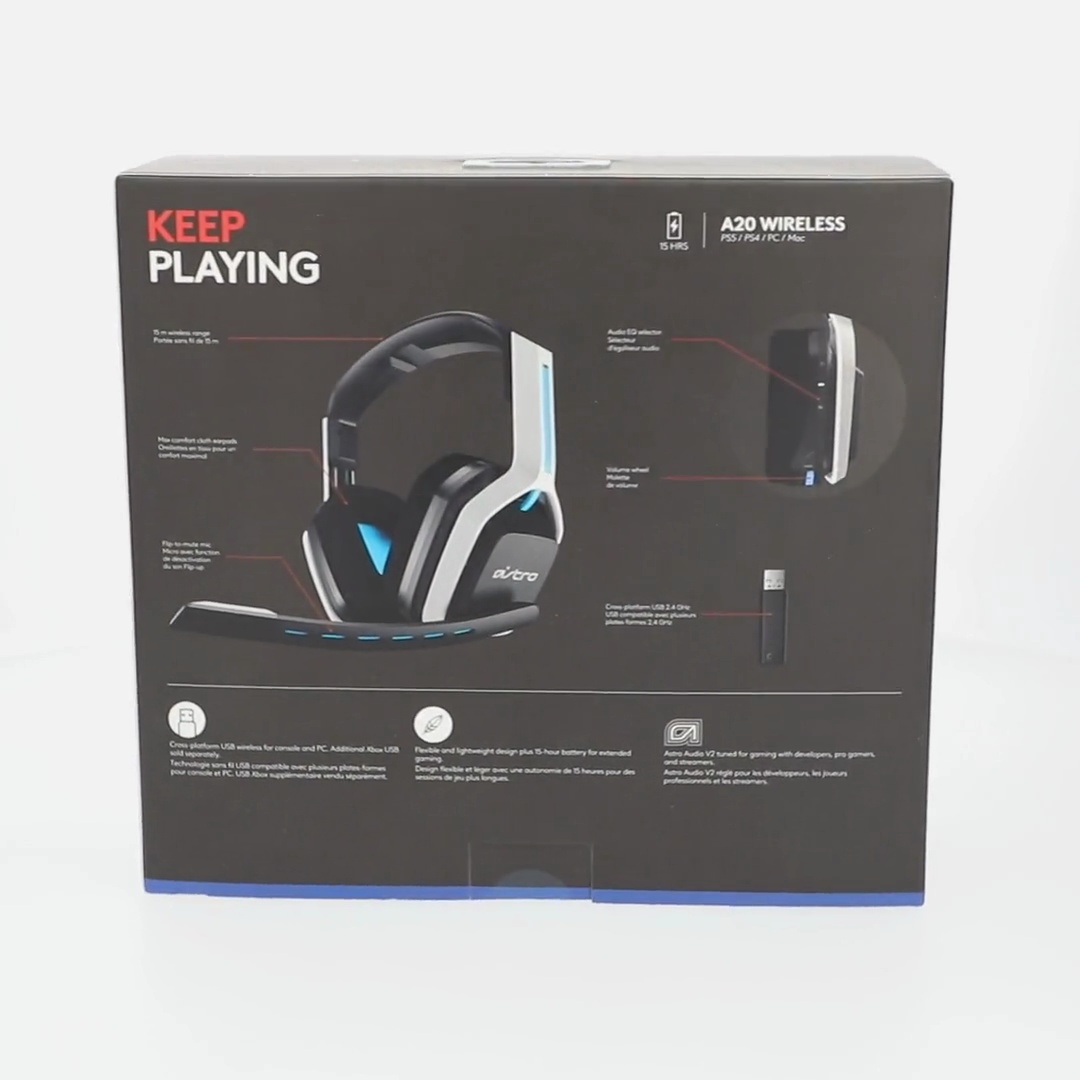 ASTRO Gaming A20 Gen 2 Stereo Wireless Headset - Compatible With