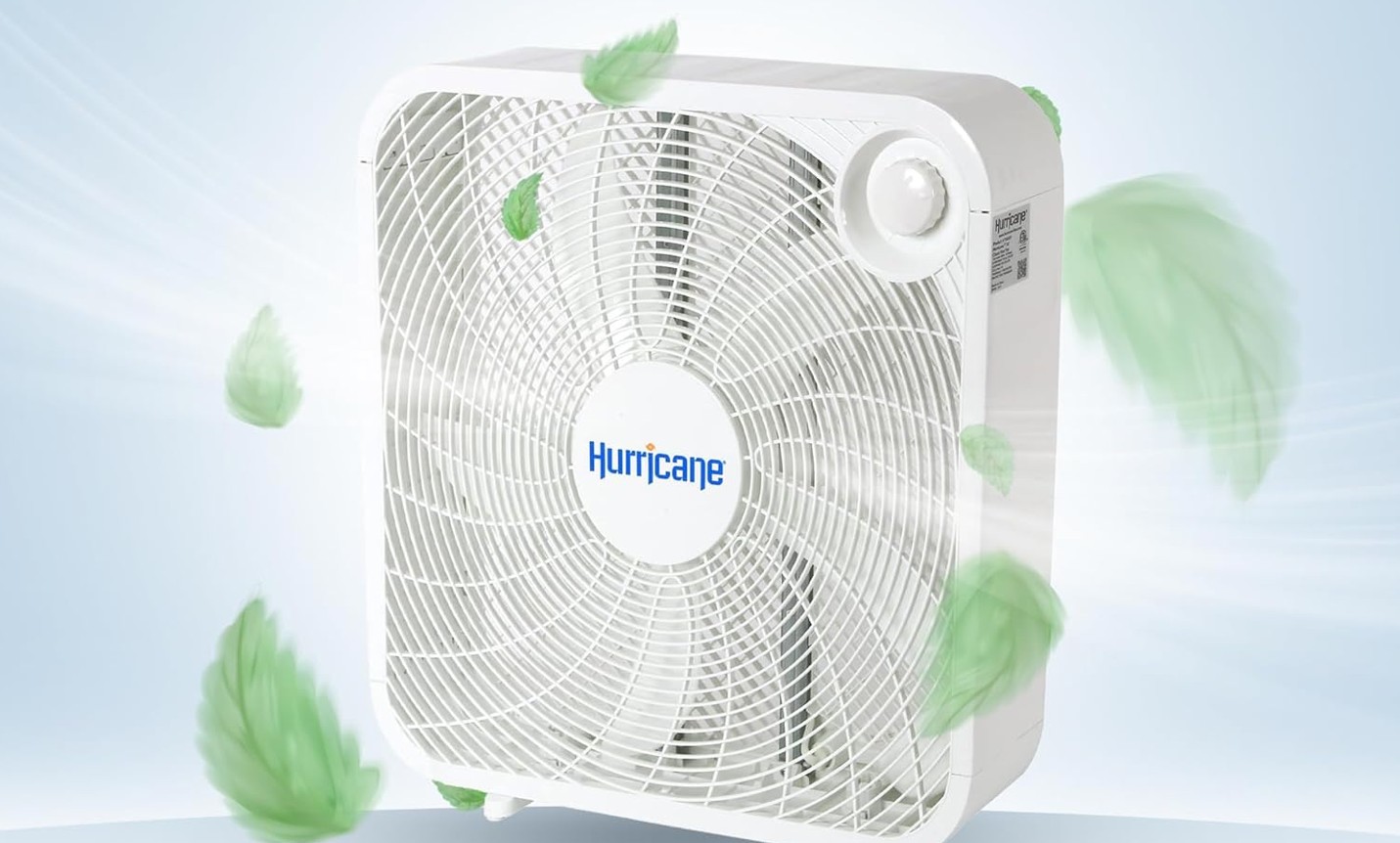thumbnail video image 2 of Open Box Hurricane 20 Inch Classic Series Floor Box Fan with 3 Speed Settings, Black, 2 of 7