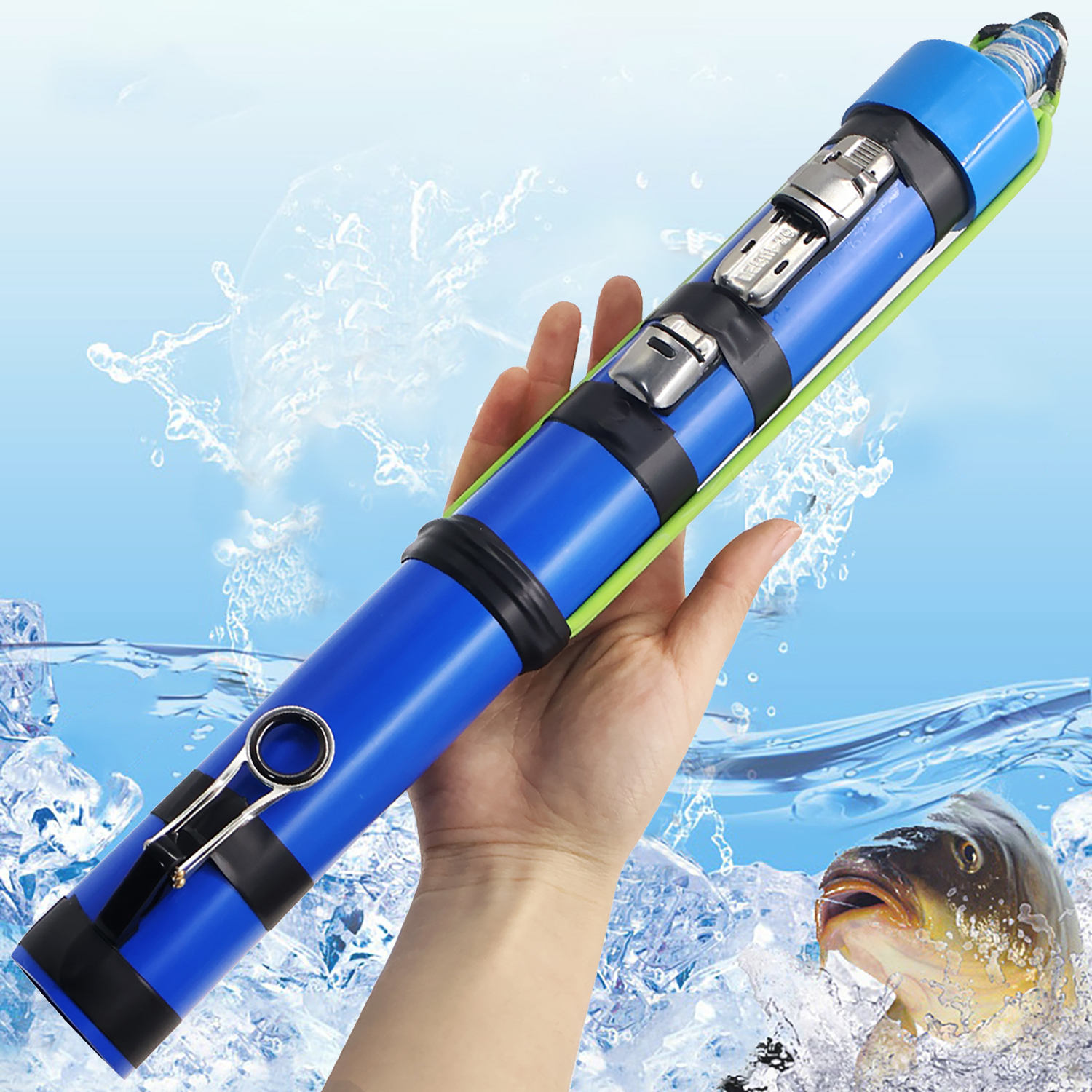 thumbnail video image 2 of Piaoyu fishing rod, portable catapult bait fishing tool, fishing baiter, 2 of 11