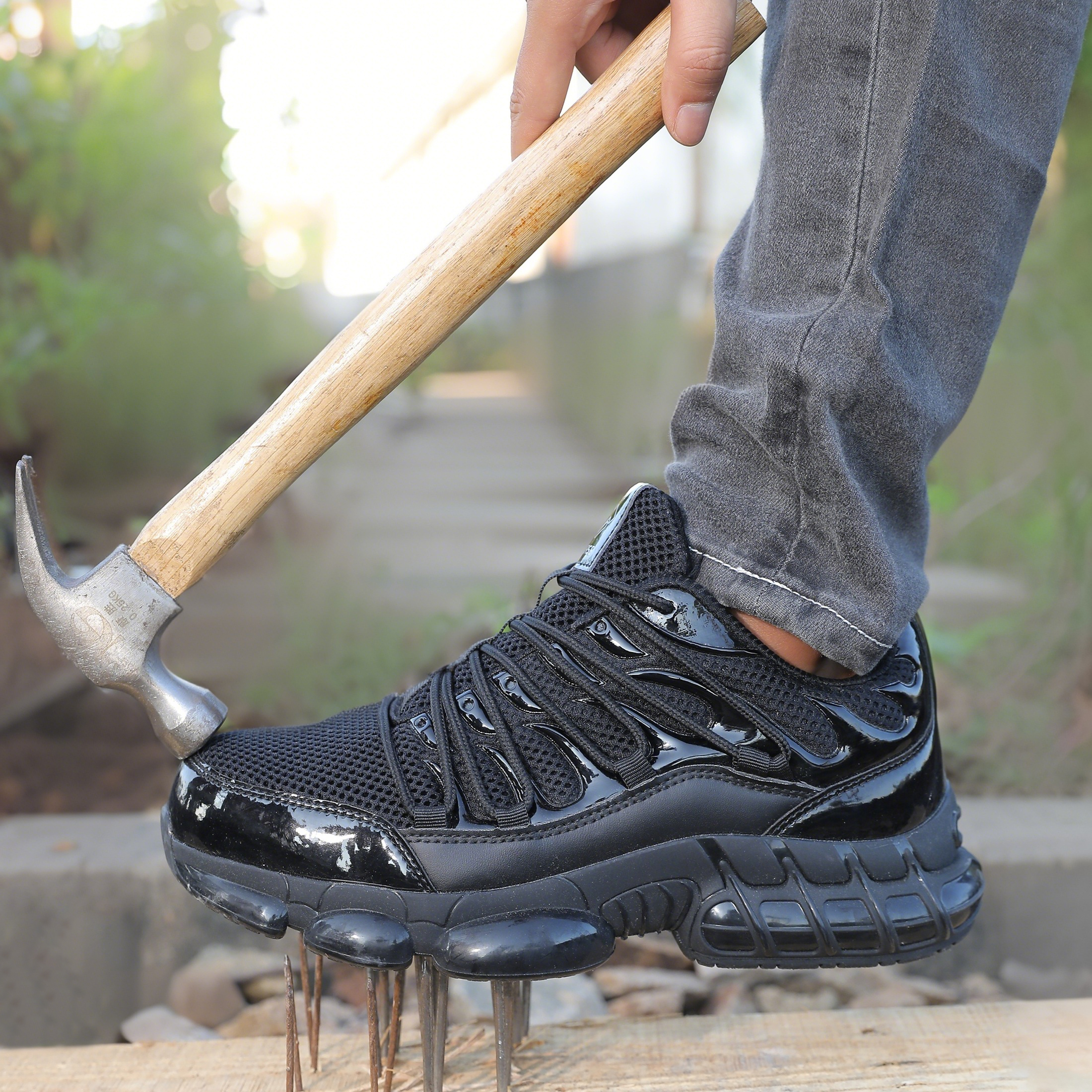 thumbnail video image 2 of NIFOFISE Steel Toe Work Shoes for Men & Women - Lightweight Composite Toe with Air Cushion & Puncture Proof, 2 of 7