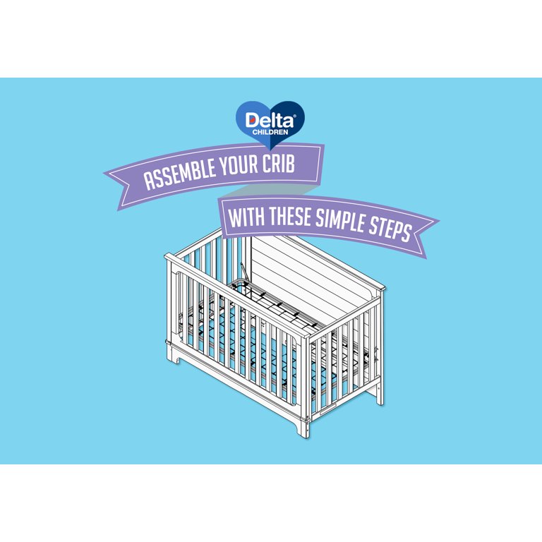 Delta Children Lee Portable Folding Mini Crib with 1.5-Inch Mattress - Greenguard Gold Certified, Bianca White
