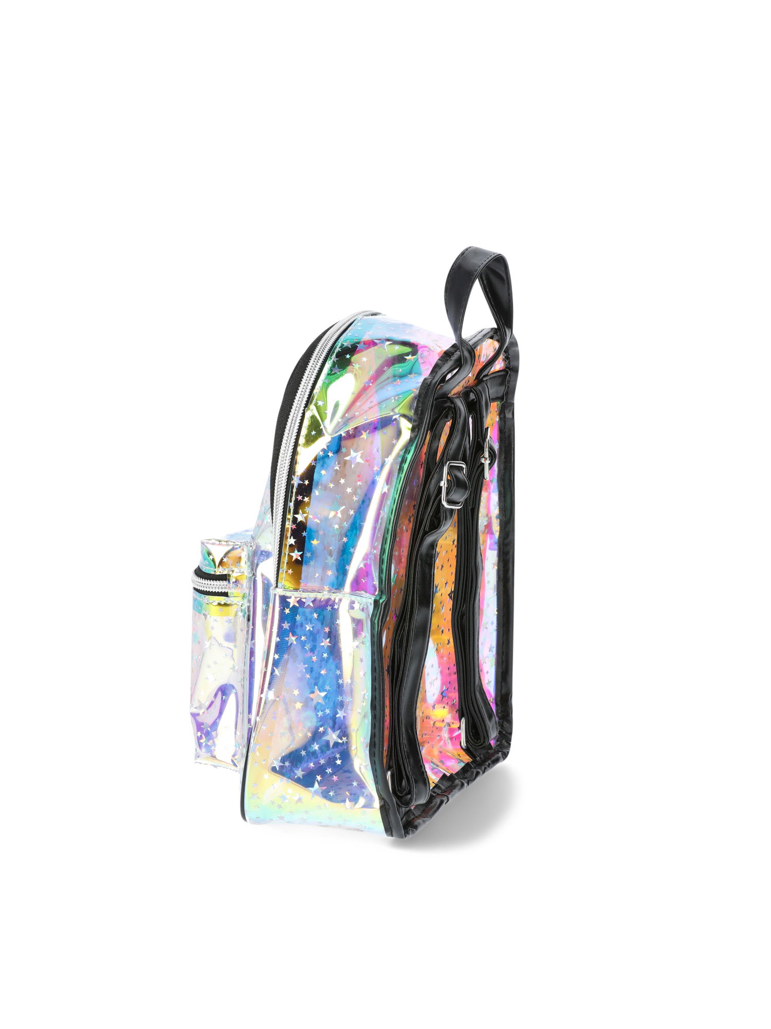 Justice Girls Iridescent Stars Transparent Mini Backpack Clear Walmart