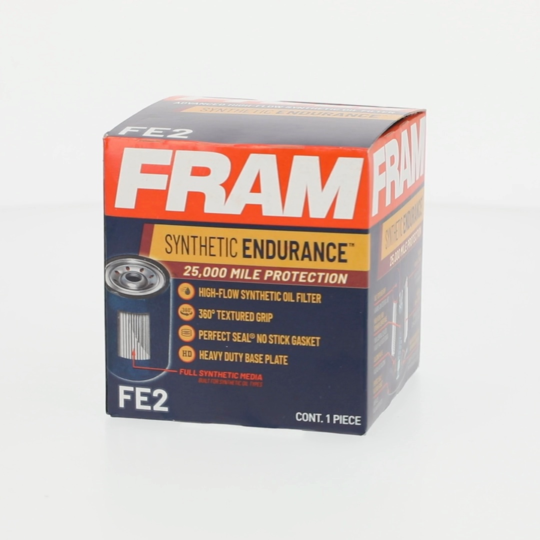 3 pack) FRAM Synthetic Endurance Premium Oil Filter, FE2, 25K mile
