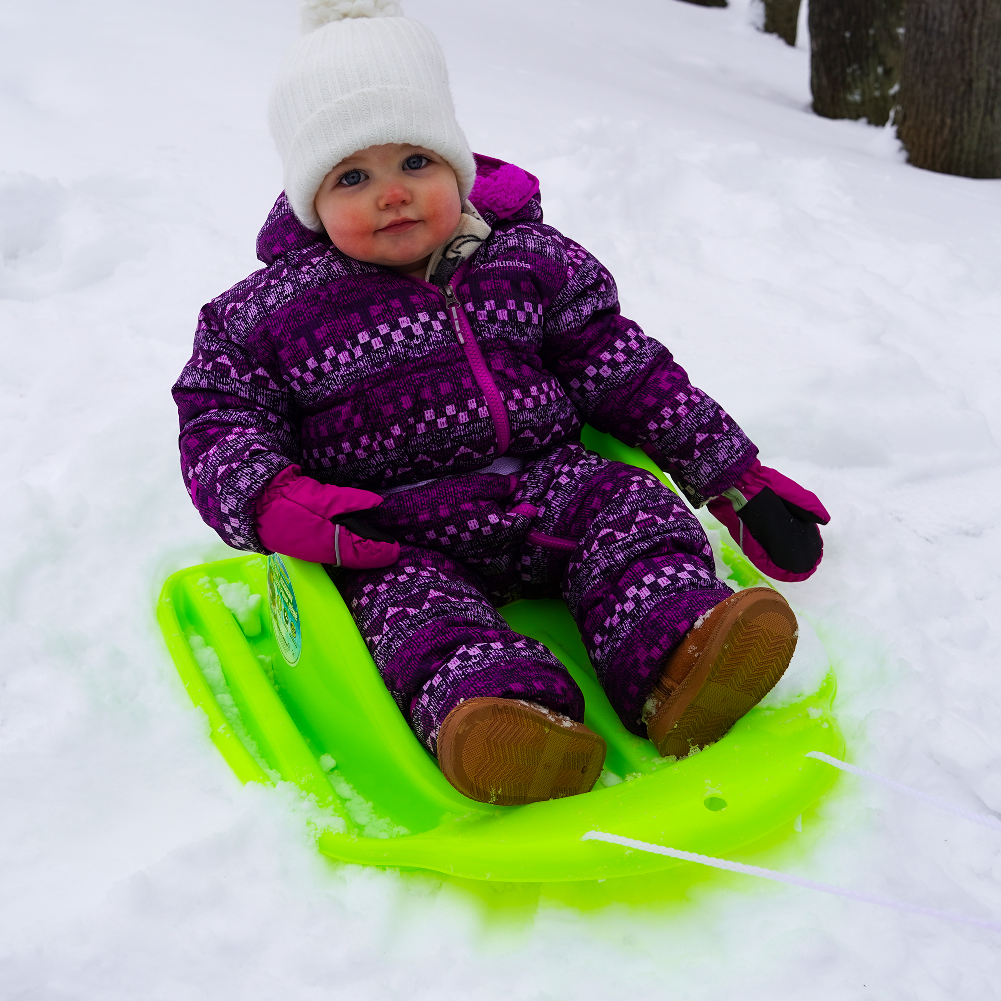 thumbnail video image 2 of ESP Toddler Sled – Ergonomic Child Safe Design in Blue, 2 of 6