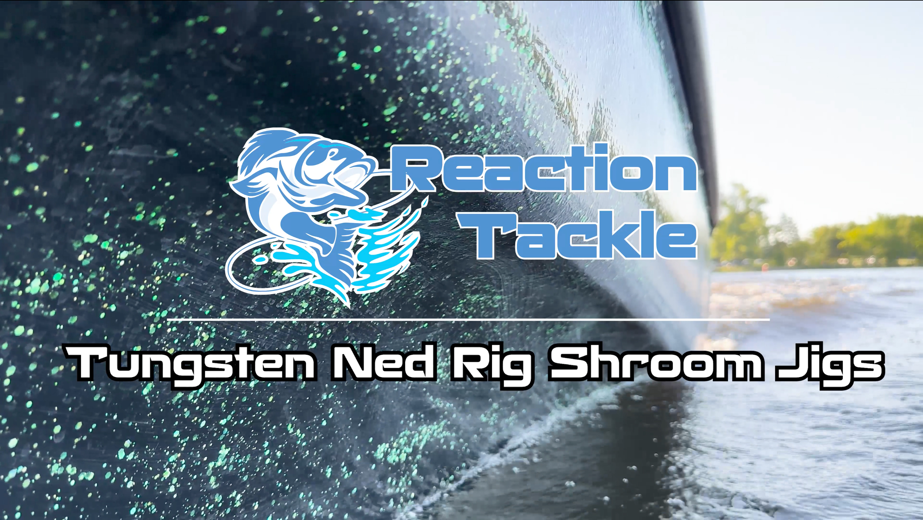 thumbnail video image 2 of Reaction Tackle Tungsten Mushroom Head Ned Rig Shroom Jig Heads for Finesse Fishing, Weedless Jig Head for Bass Fishing with Soft Lures (5-Pack) 1/15oz Green Pumpkin weedless, 2 of 8
