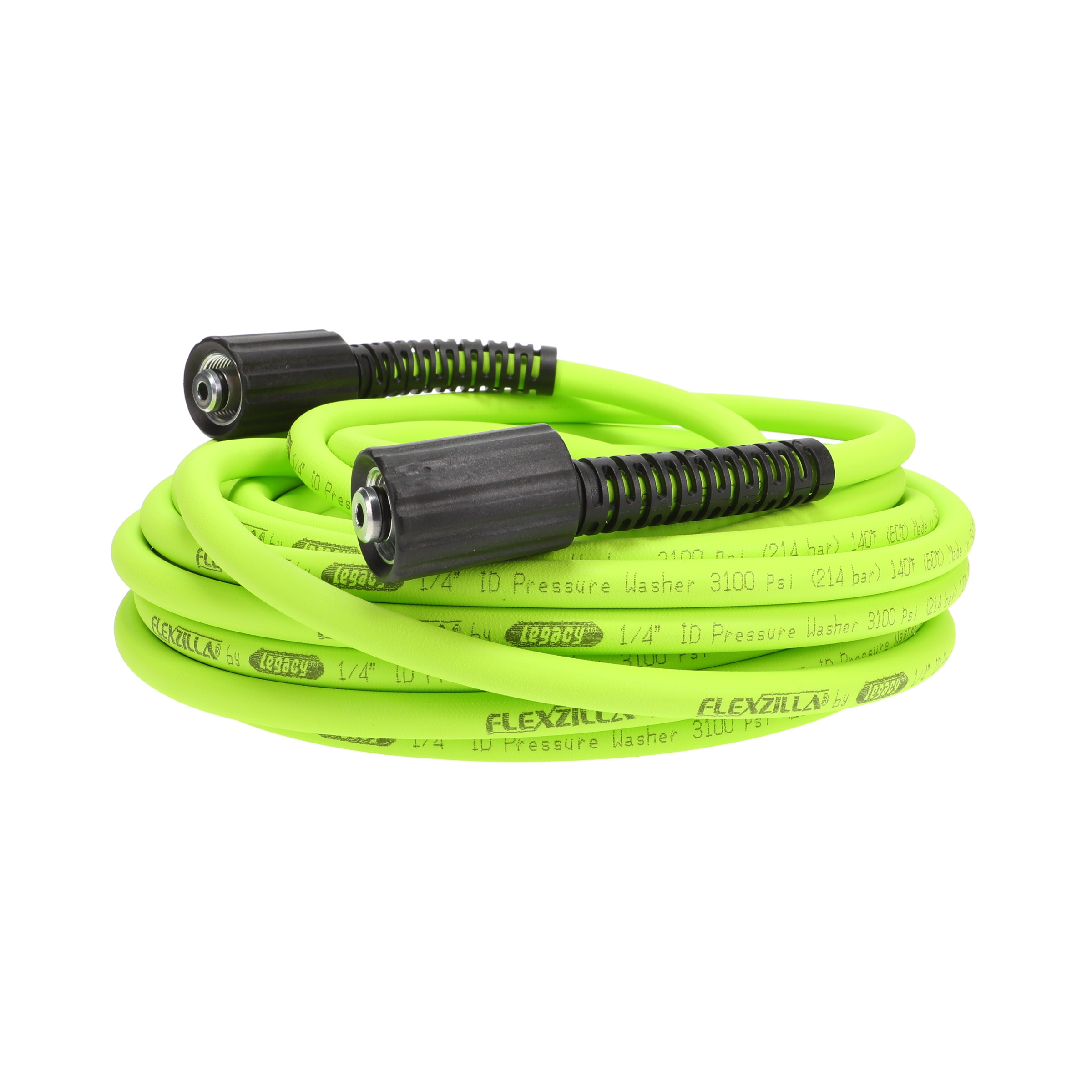 Flexzilla 1/4 in. x 50 ft. 3100 PSI M22 Fittings No Kink Flexible Pressure Washer  Hose HFZPW3450M - The Home Depot