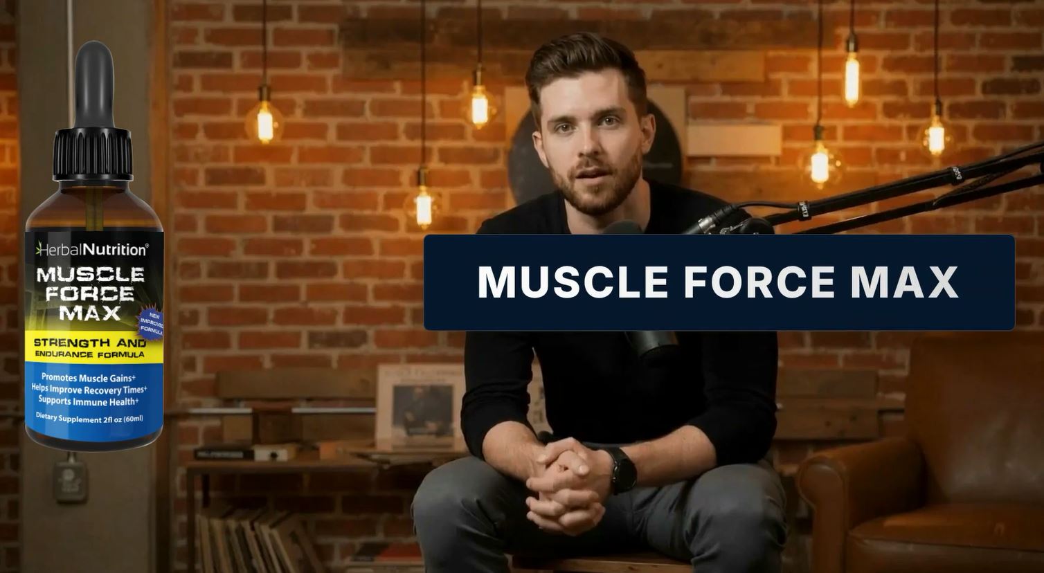 thumbnail video image 2 of Three Pack - Body Building Supplement Muscle Force Max Strength & Endurance Drops 175mg of Proprietary Growth Formula, Muscle Building and Recovery, 2 of 7