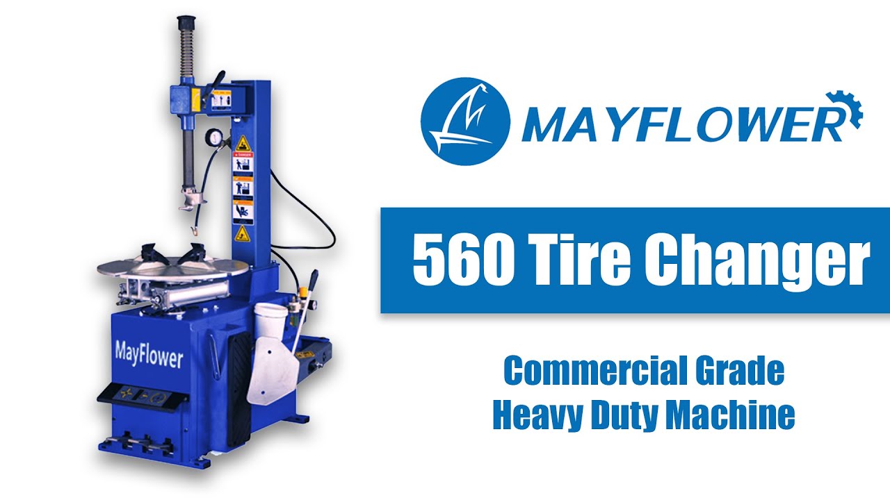 thumbnail video image 2 of Mayflower - 1.5 HP Tire Changer Wheel Changers Machine Balancer Rim Clamp Combo 460 680, 2 of 7