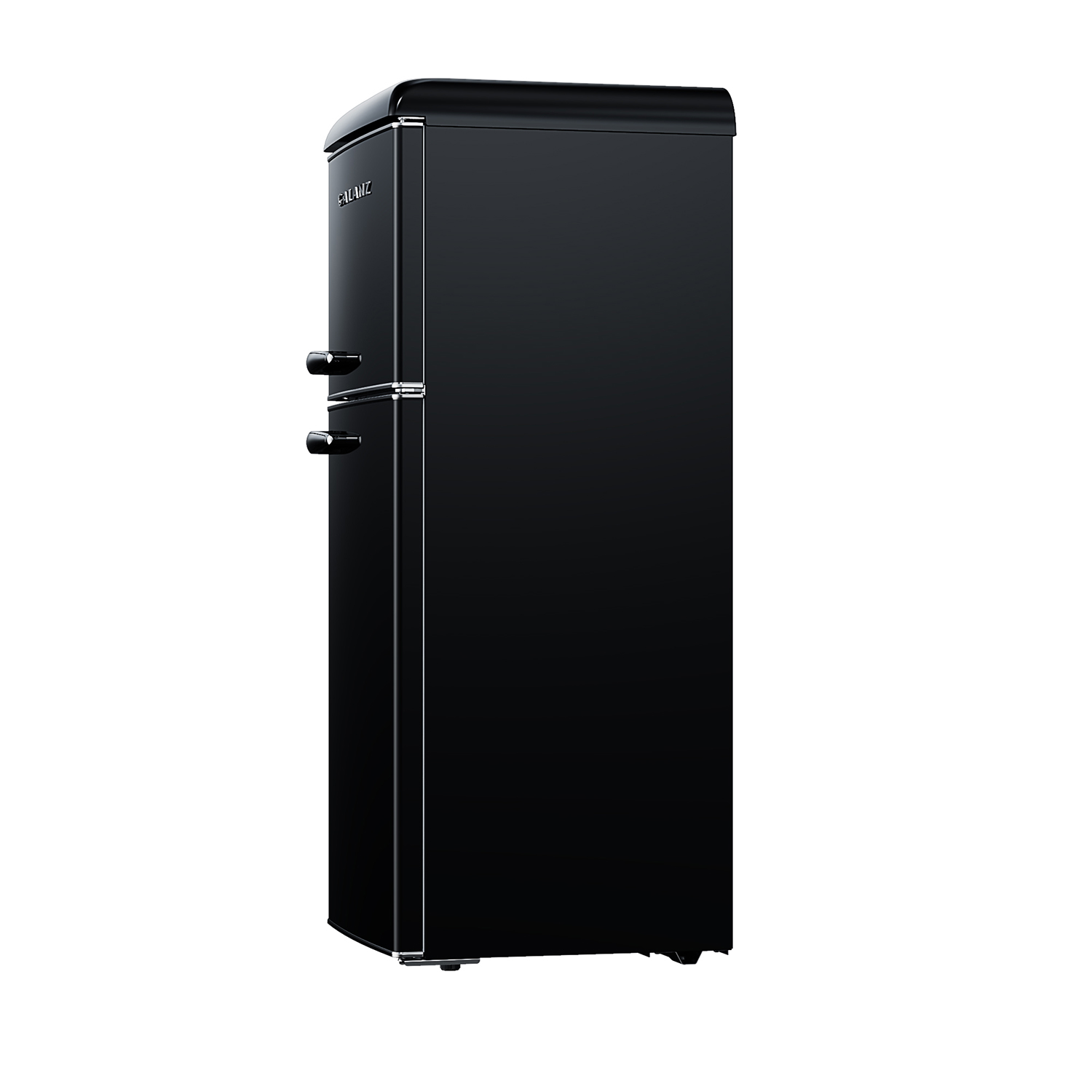 Galanz GLR46TBKER Retro Compact Refrigerator with Freezer Mini Fridge with  Dual Door, Adjustable Mechanical Thermostat, 4.6 Cu Ft, Black : Home &  Kitchen 