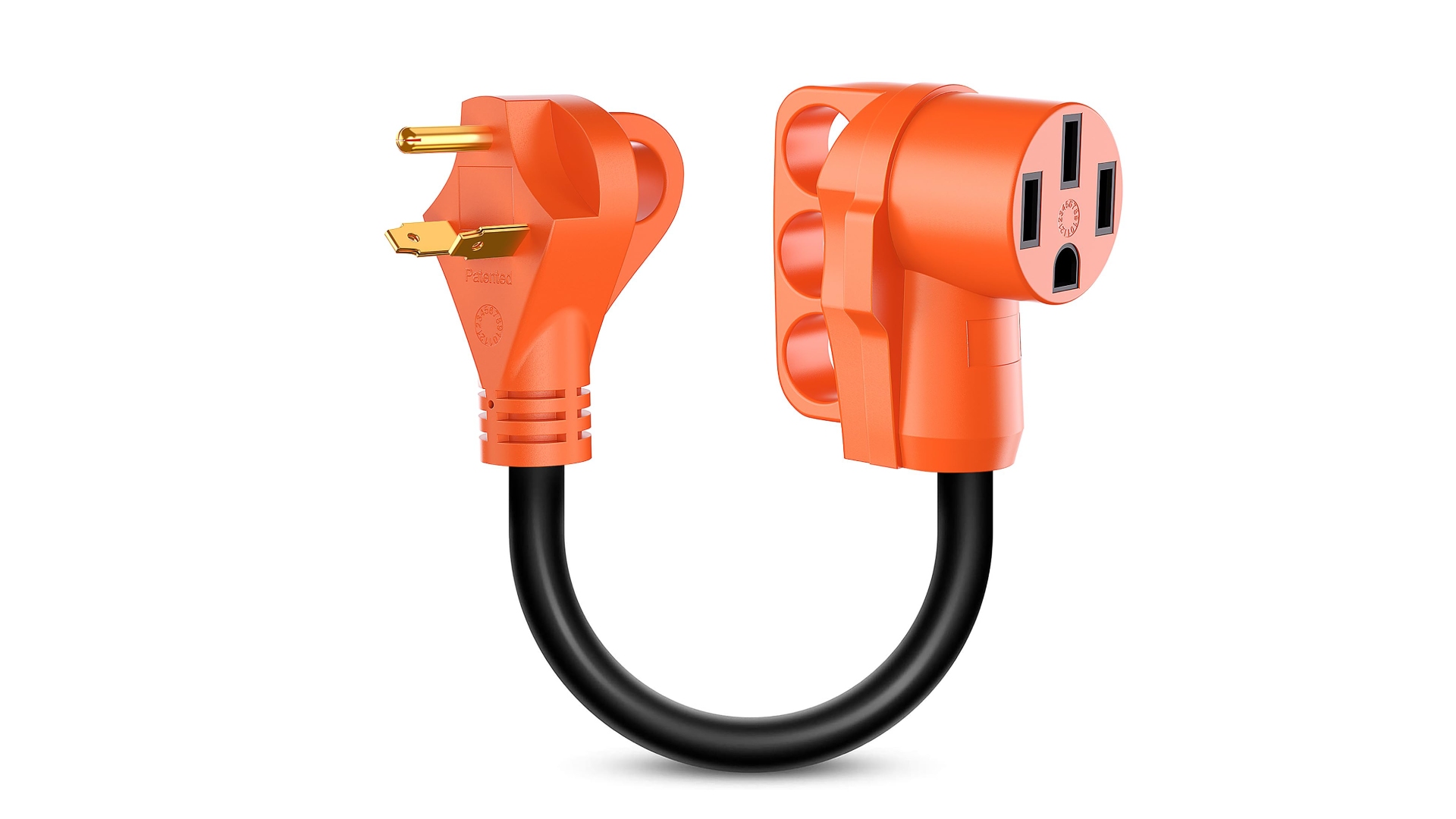 thumbnail video image 2 of Nilight 18 inch 30 Amp to 50 Amp RV Plug Adapter Heavy Duty Dogbone Electrical Adapter with Handle 30A Male to 50A Female Cord Adapter 125V/3750W, 2 of 8
